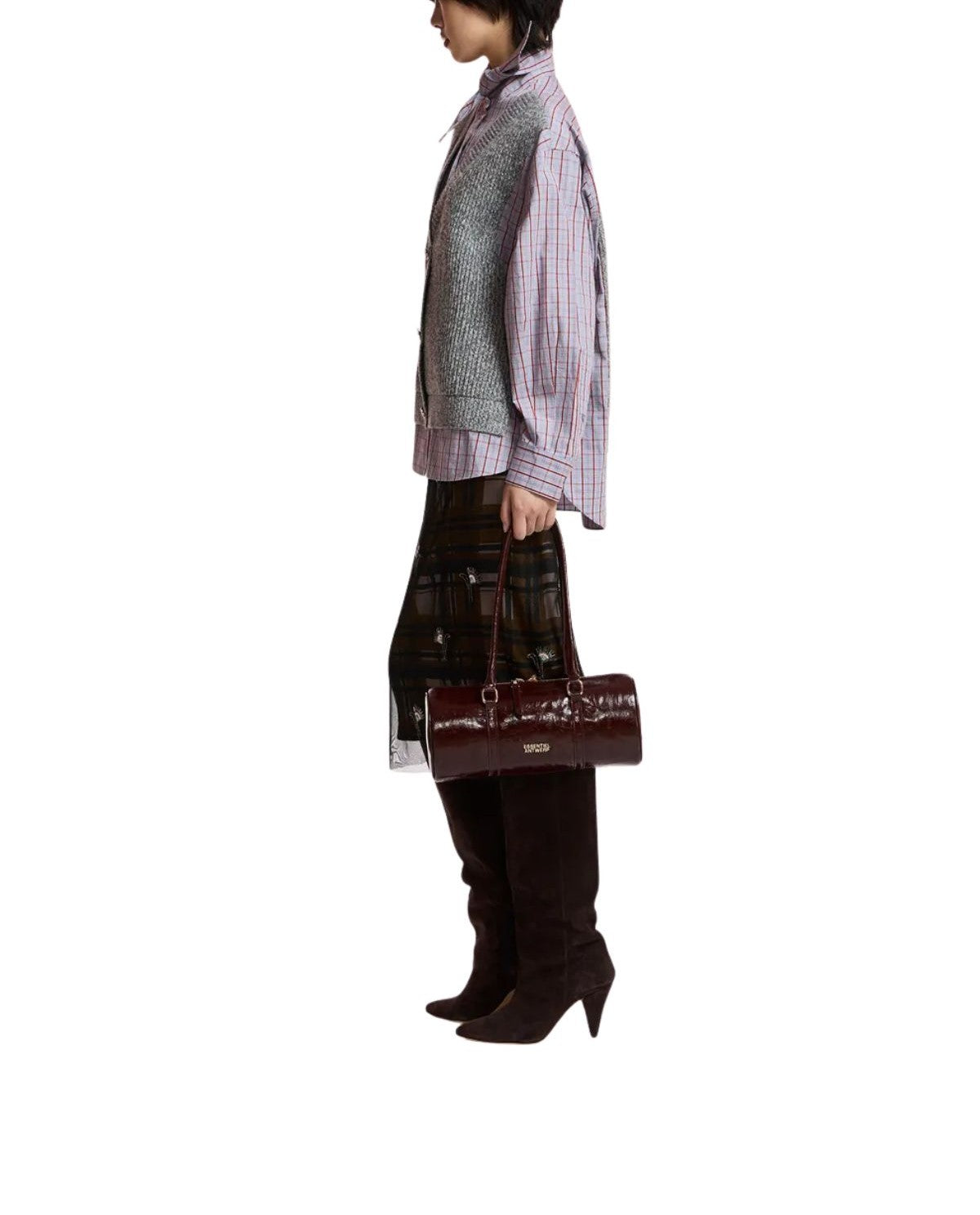 Gonna midi in tulle con decorazioni KATE SKIRT BLACK ESSENTIEL ANTWERP 