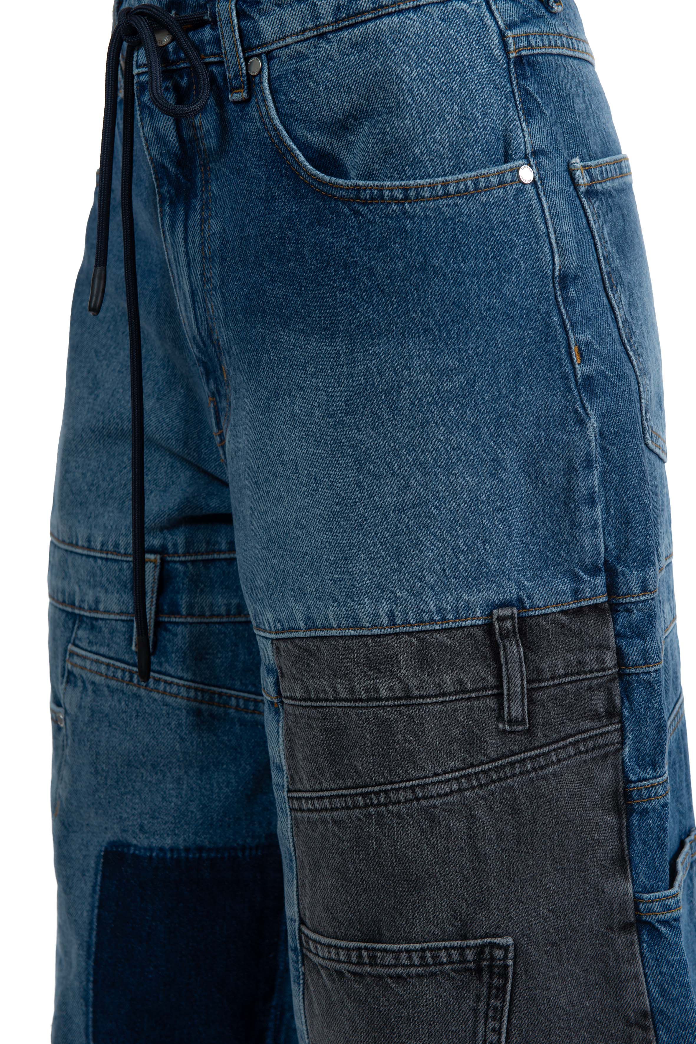 Bermuda jeans patchwork KEA JEANS ESSENTIEL ANTWERP 