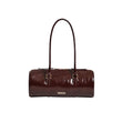 Borsa Kenneth  baguette marrone lucido.