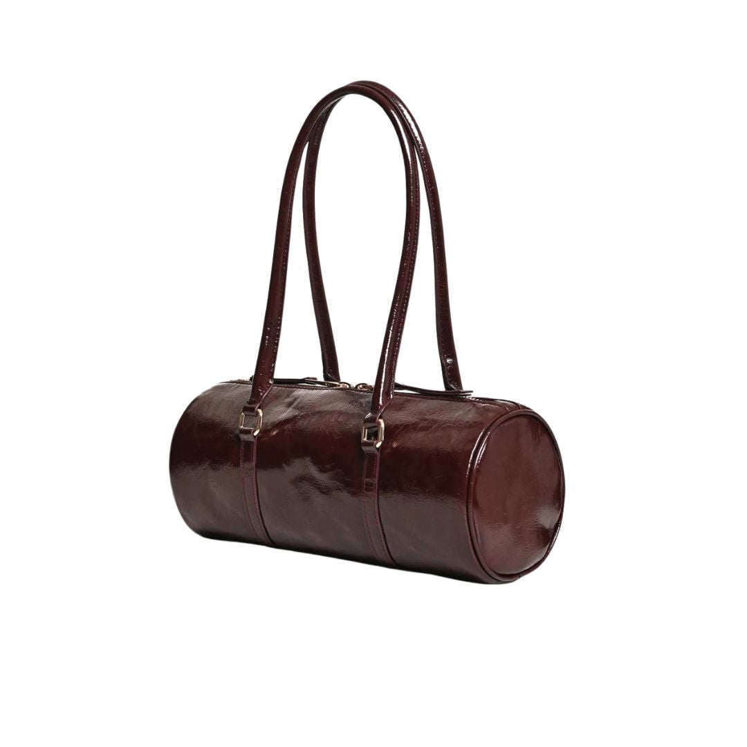 Borsa Kenneth  baguette marrone lucido. KENNETH BEAR ESSENTIEL ANTWERP 