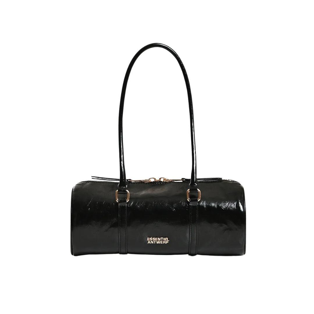 Borsa Kenneth  baguette nero lucido. KENNETH BLACK ESSENTIEL ANTWERP 
