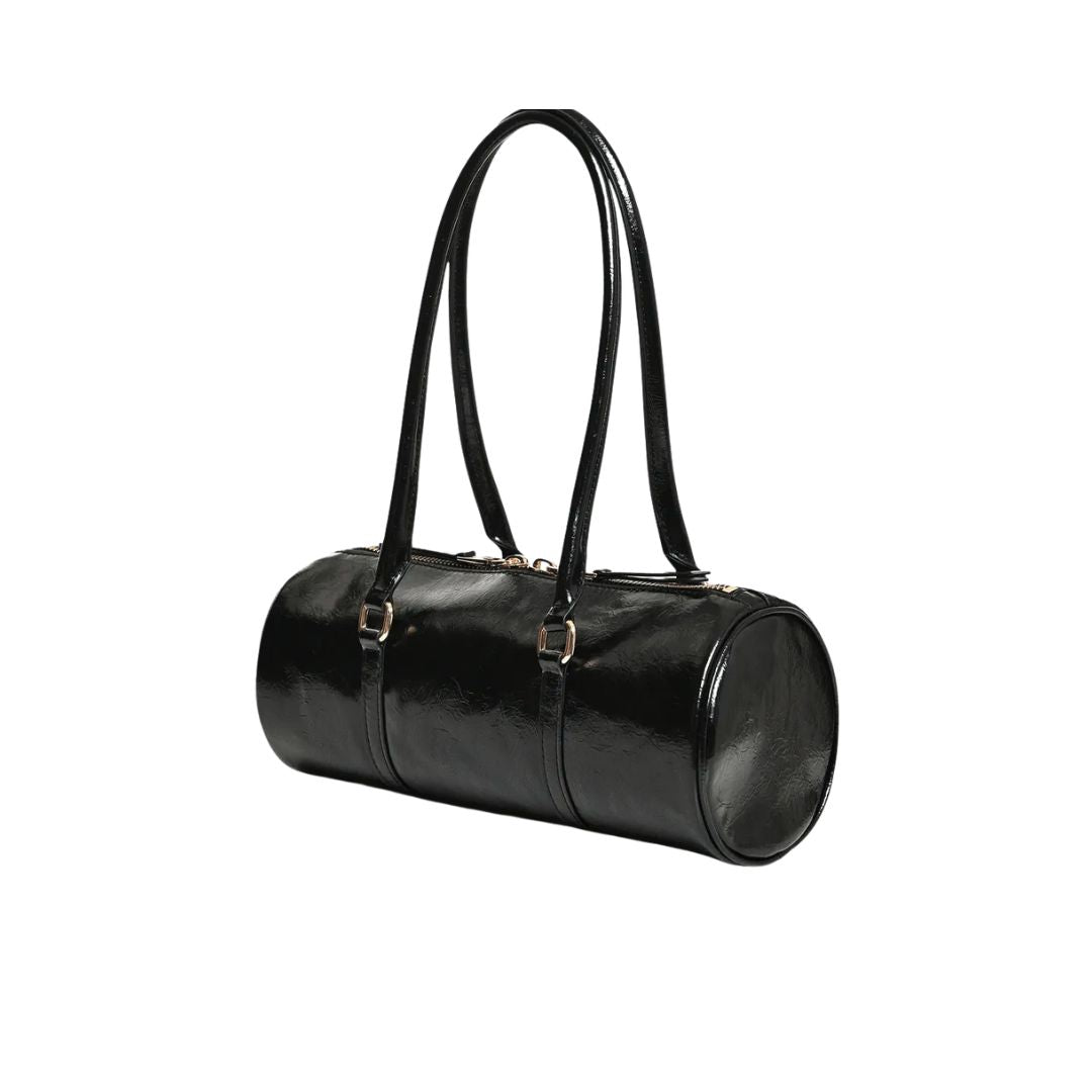 Borsa Kenneth  baguette nero lucido. KENNETH BLACK ESSENTIEL ANTWERP 