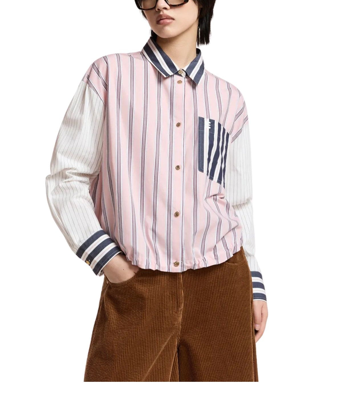 camicia righe KOZEB SHIRT COMBO 2 ESSENTIEL ANTWERP 