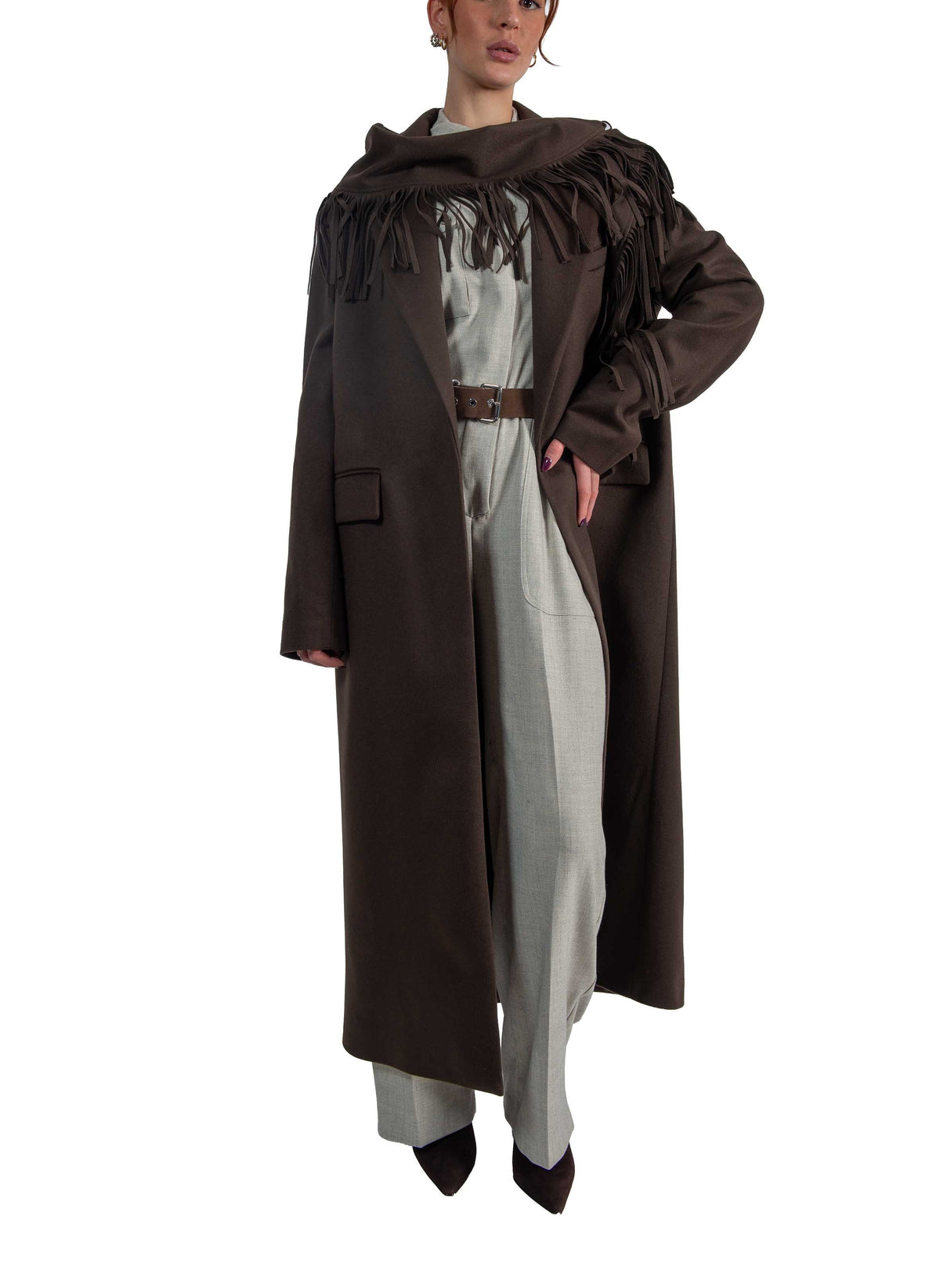 Cappotto lungo testa di moro 30110 MORO FEDERICA TOSI 