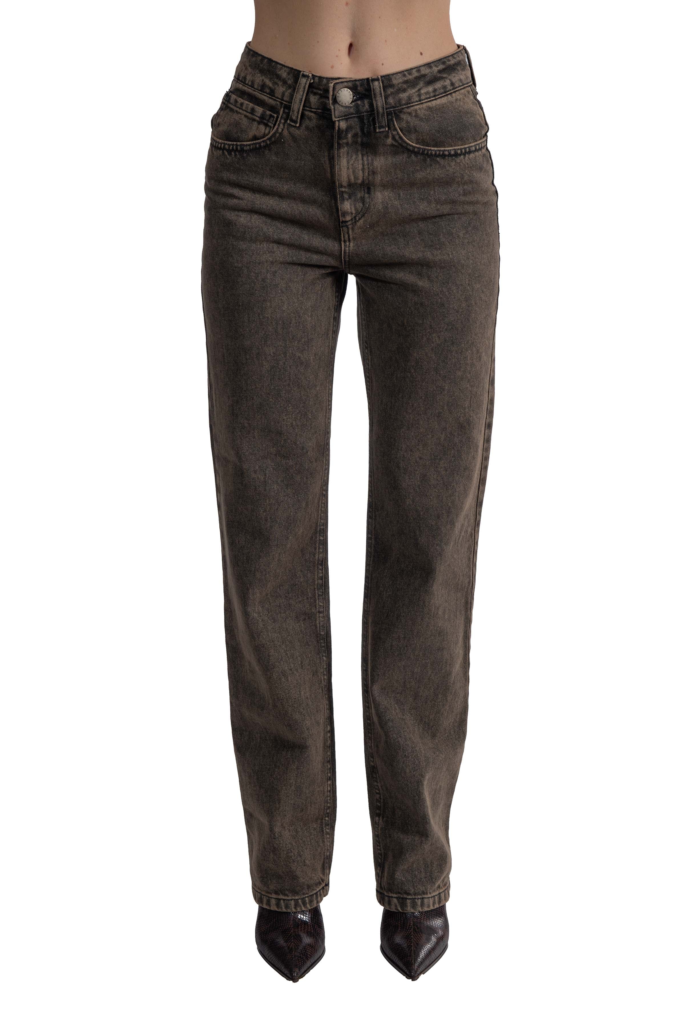Jeans dritto sabbiato 30812 MORO FEDERICA TOSI 