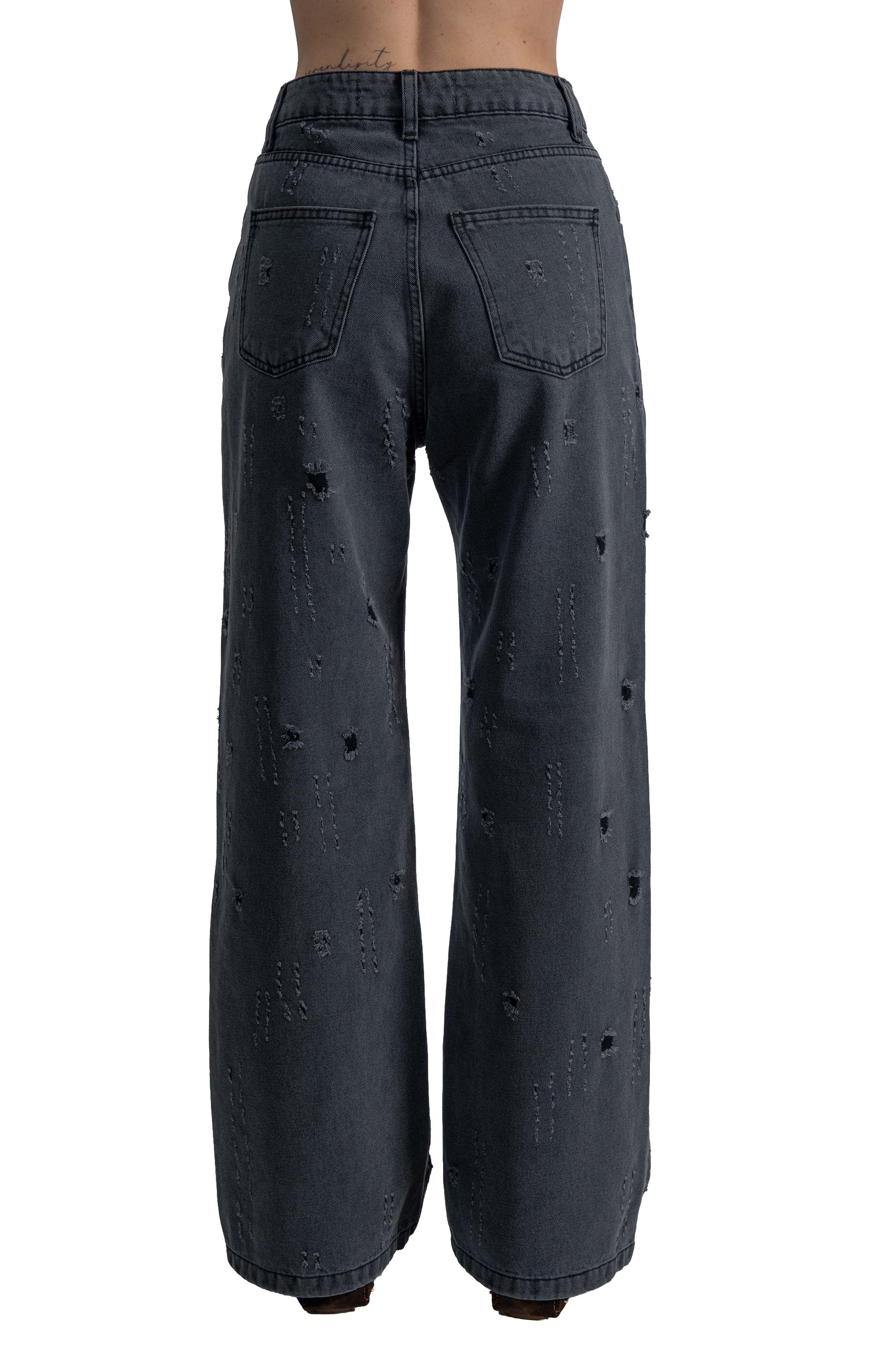 Jeans con rotture 30820 ANTRACITE FEDERICA TOSI 