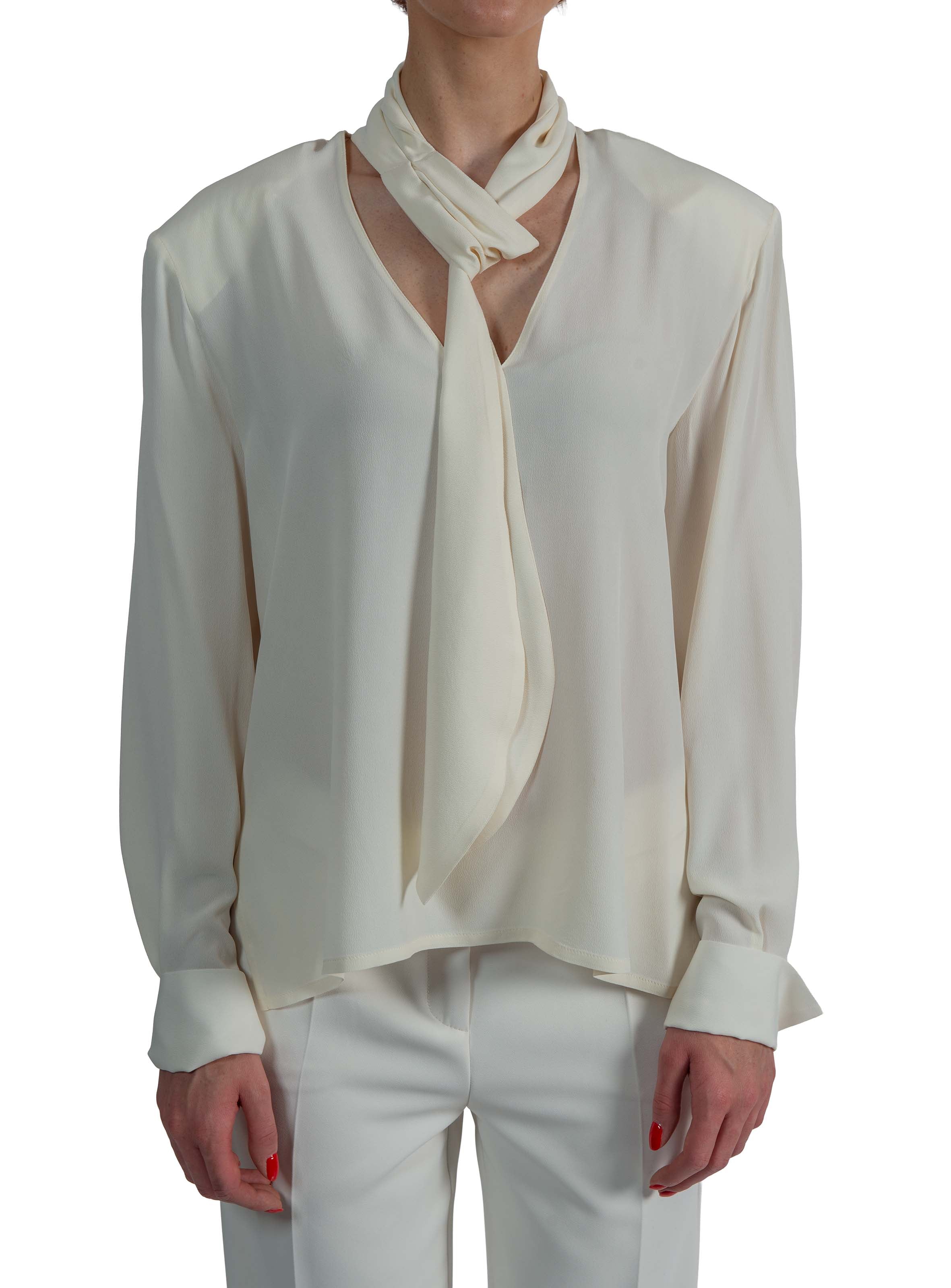 Camicia con sciarpina 311054 LATTE FEDERICA TOSI 