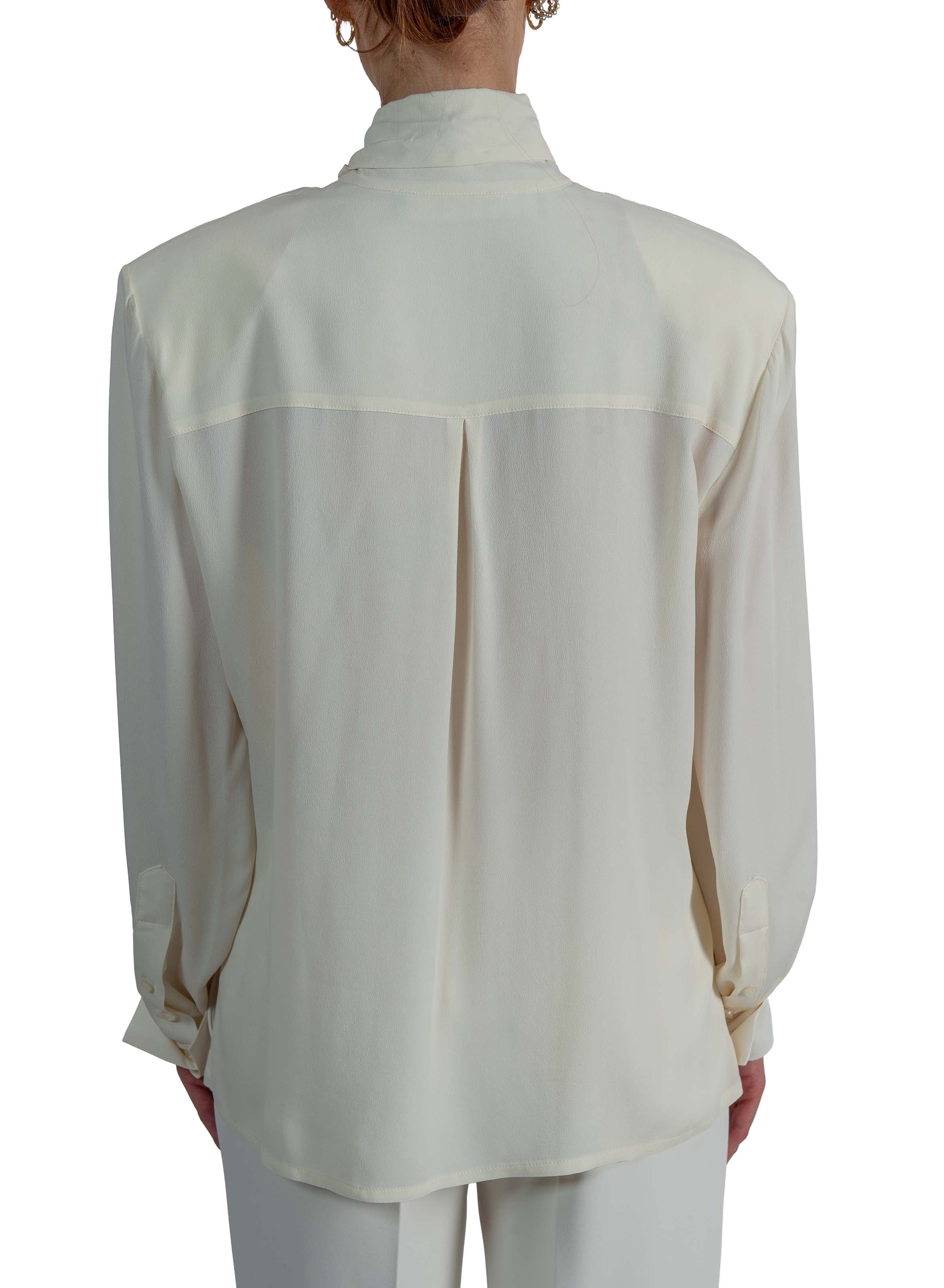 Camicia con sciarpina 311054 LATTE FEDERICA TOSI 