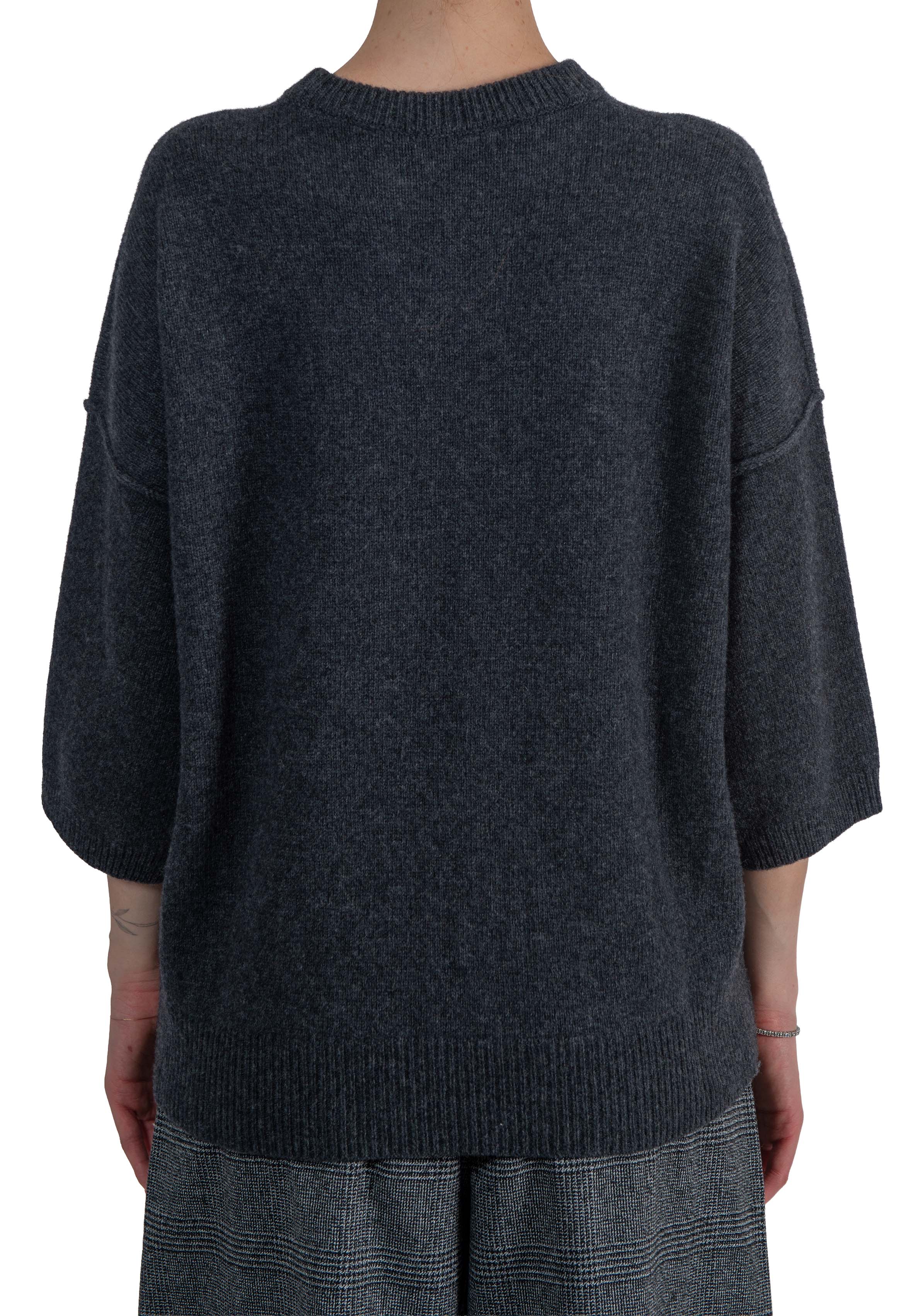 Maglia manica 3/4 grigia 32000 ANTRACITE FEDERICA TOSI 