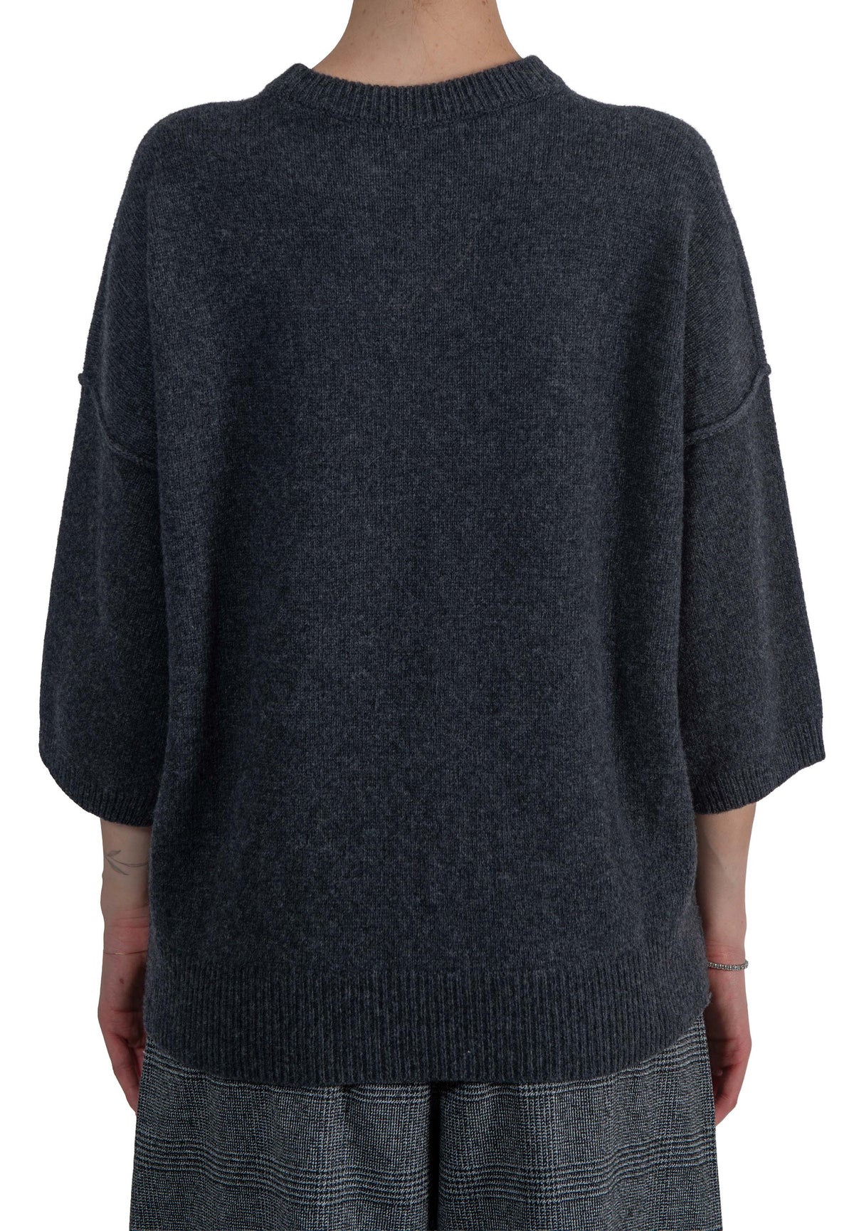 Maglia manica 3/4 grigia 32000 ANTRACITE FEDERICA TOSI 