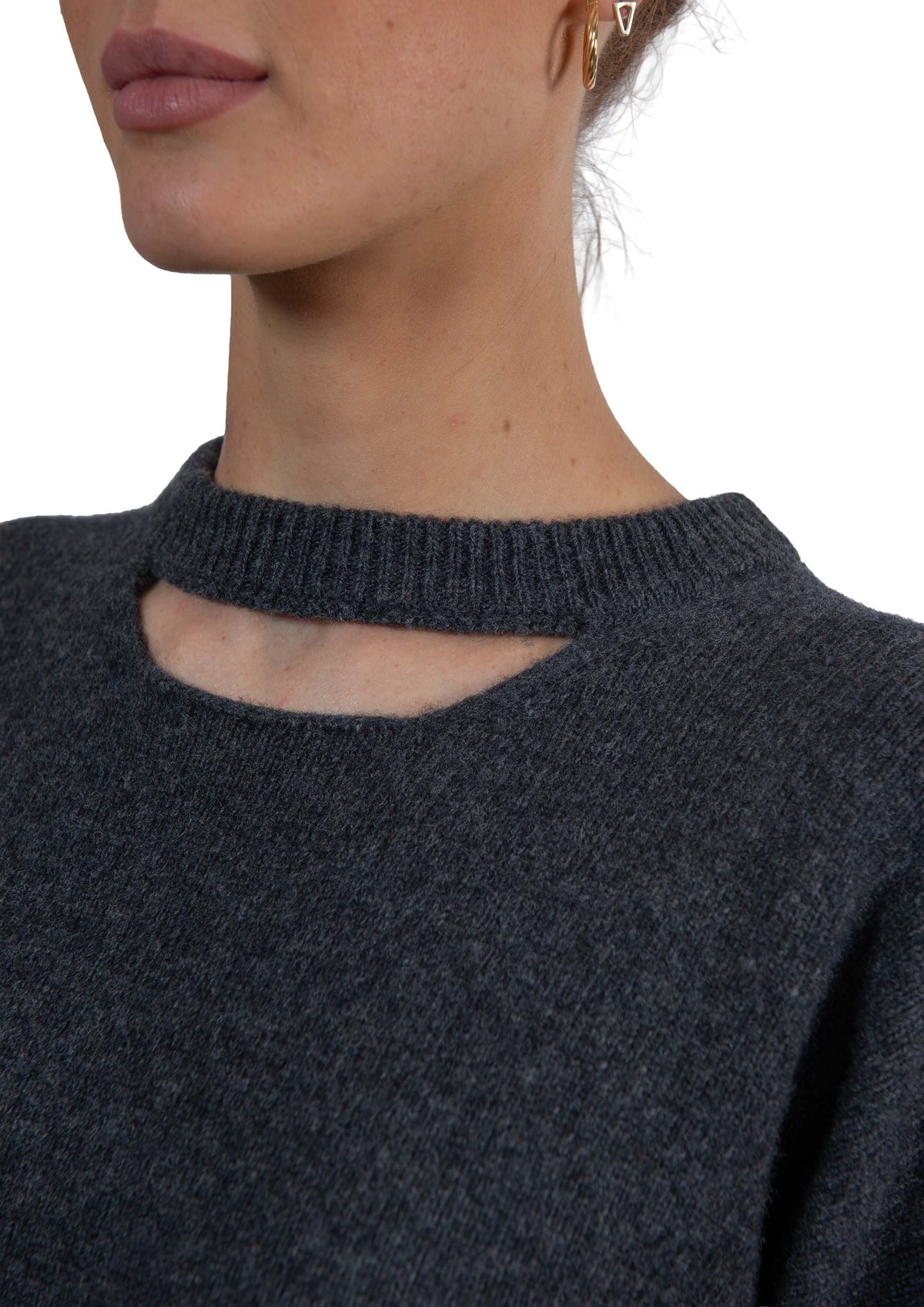 Maglia manica 3/4 grigia 32000 ANTRACITE FEDERICA TOSI 