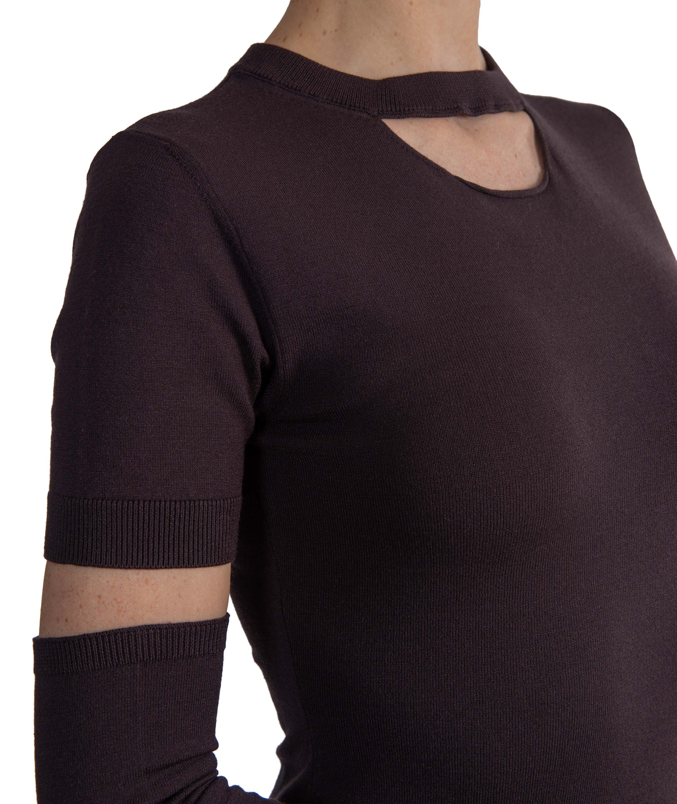 Maglia con manicotti testa di moro 32015 MORO FEDERICA TOSI 