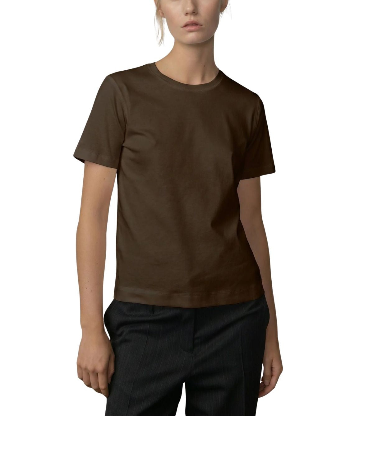 T-shirt Ditlev marrone DITLEV 6128152 BROWN HERSKIND 