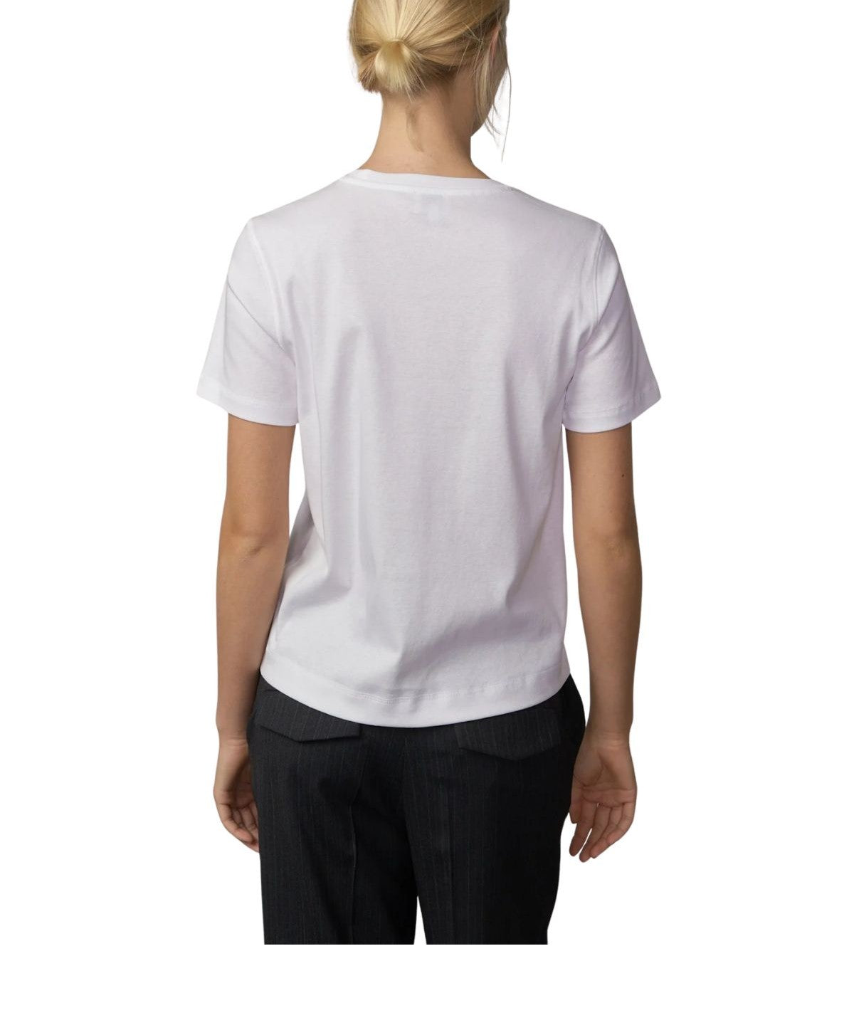 T-shirt Ditlev bianca DITLEV 6128152 WHITE HERSKIND 