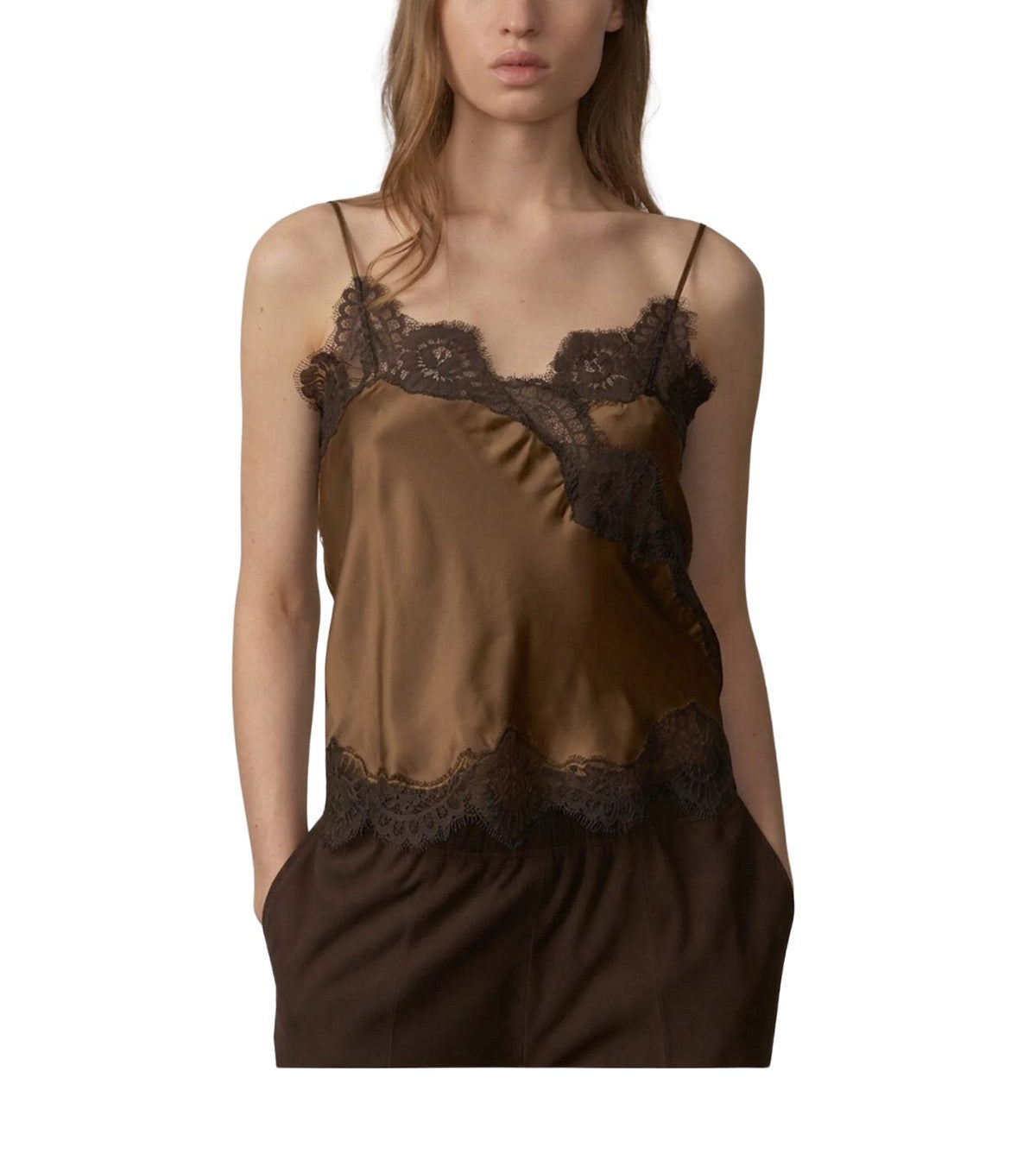 Top in raso Little LITTLET TOP TOBACCO HERSKIND 