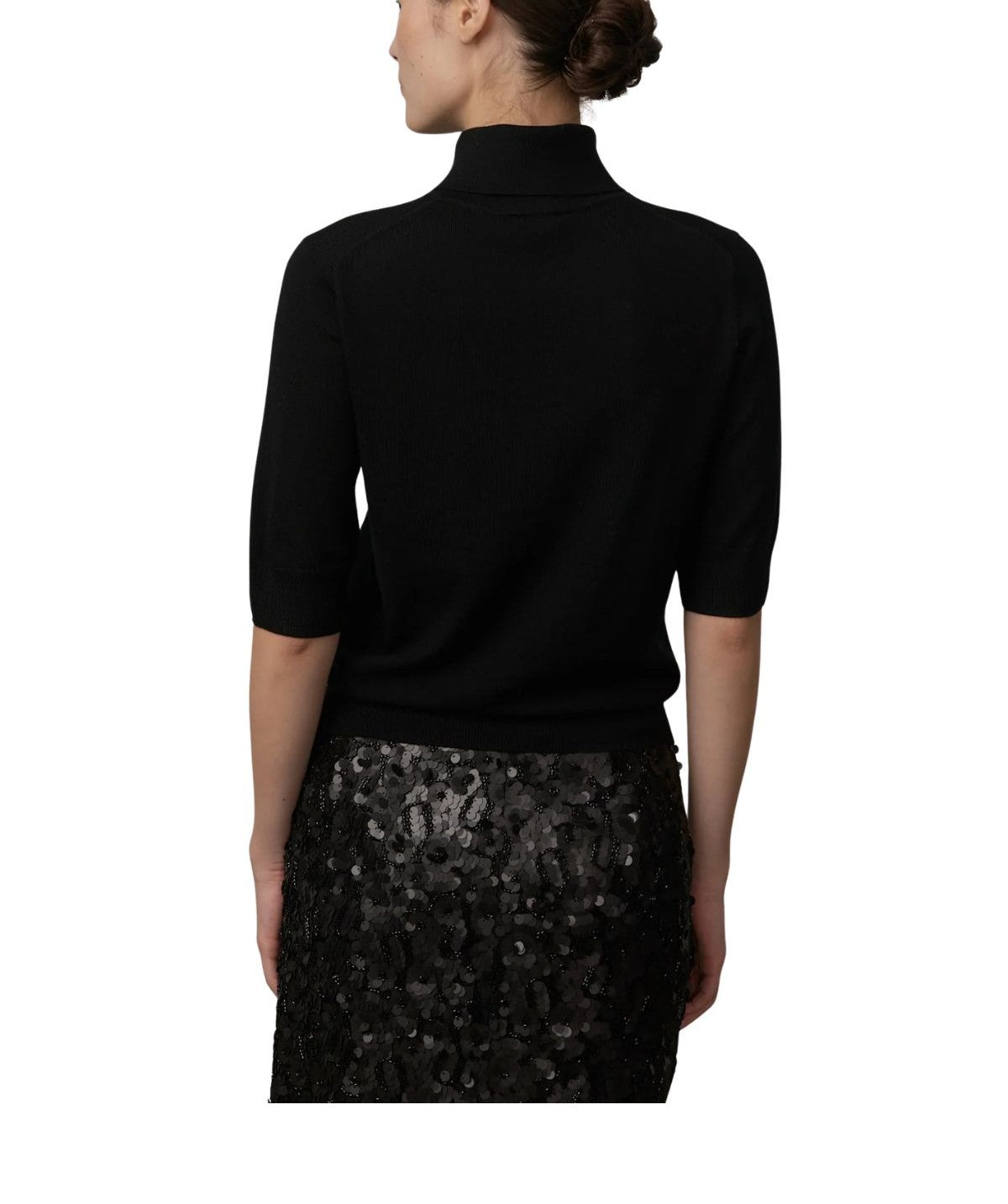 Maglia nera maniche corte Perry PERRY 6104247 BLACK HERSKIND 