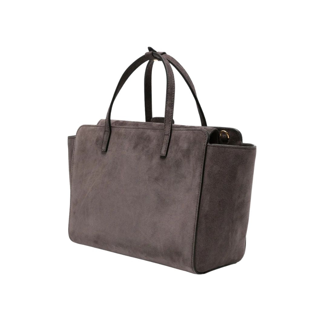 Flap M  suede testa di moro FLAP M SUEDE CHOCOLAT HIDESINS 