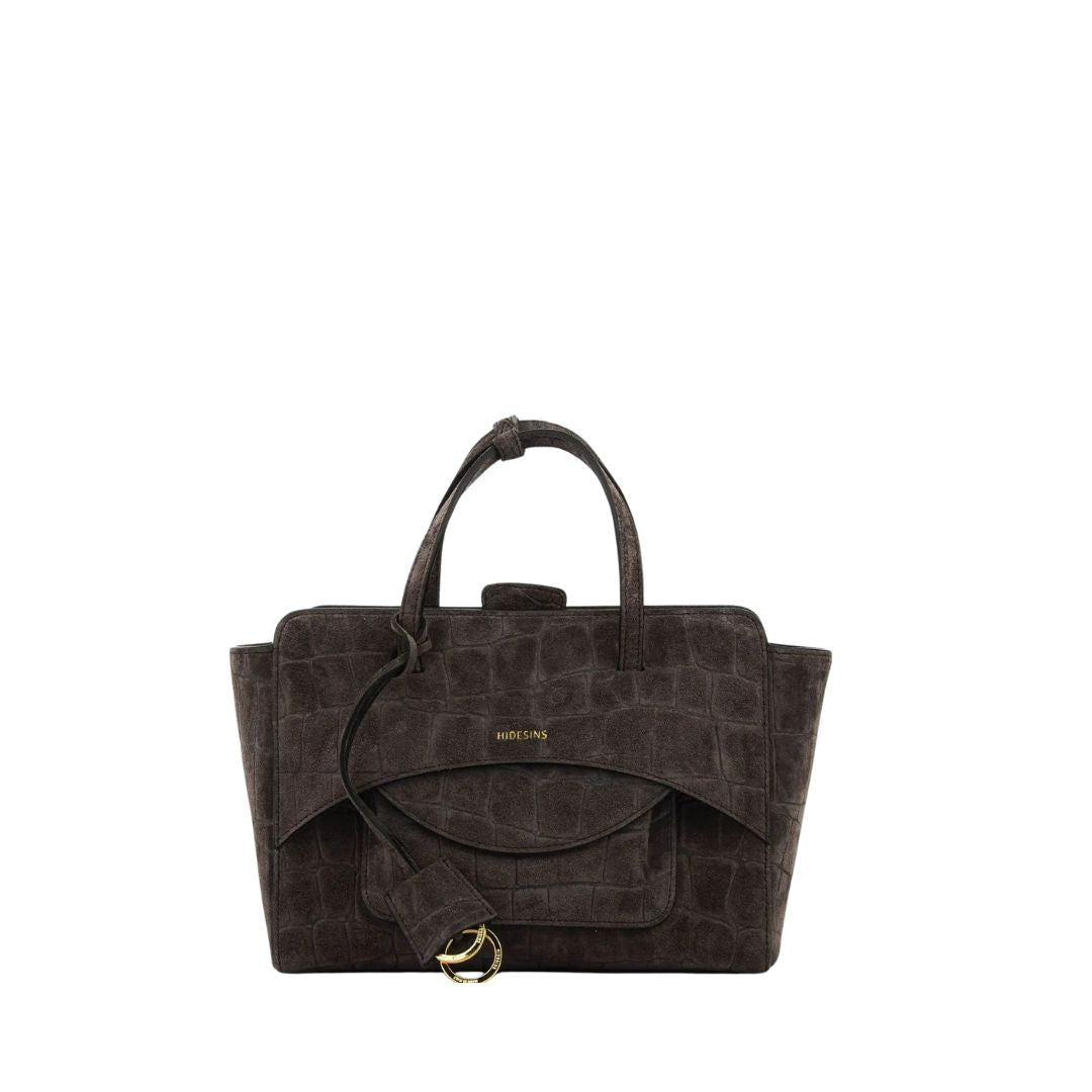 Flap m suede cocco testa di moro FLAP M SUEDED COCCO CHOCOLAT HIDESINS 