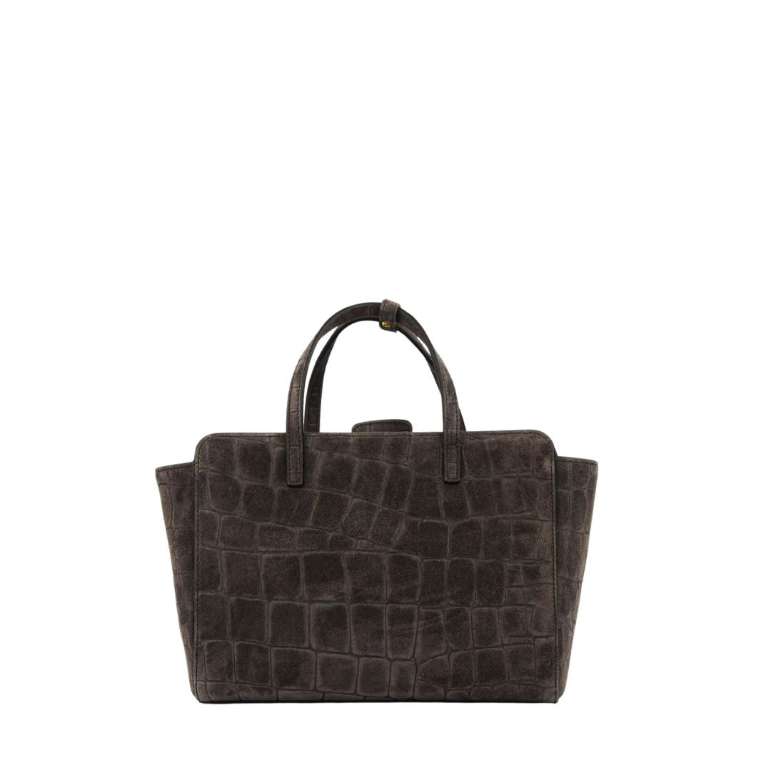 Flap m suede cocco testa di moro FLAP M SUEDED COCCO CHOCOLAT HIDESINS 
