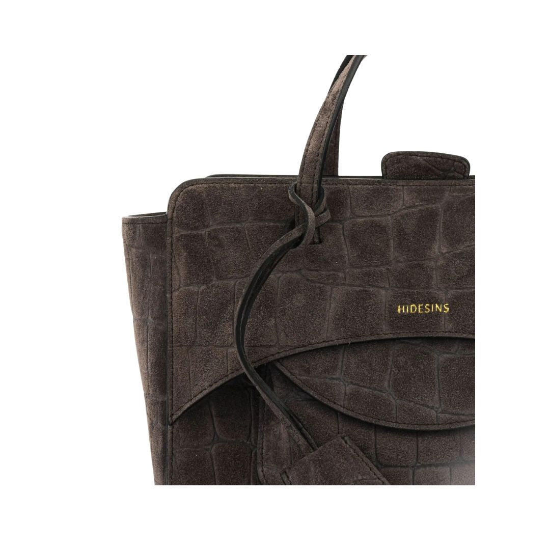 Flap m suede cocco testa di moro FLAP M SUEDED COCCO CHOCOLAT HIDESINS 