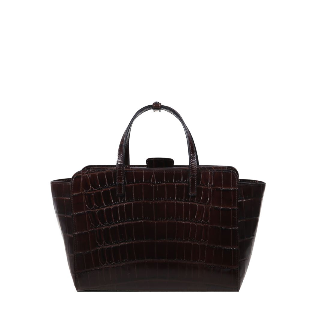 Borsa Flap S in cocco marrone FLAP S COCCO BROWN HIDESINS 