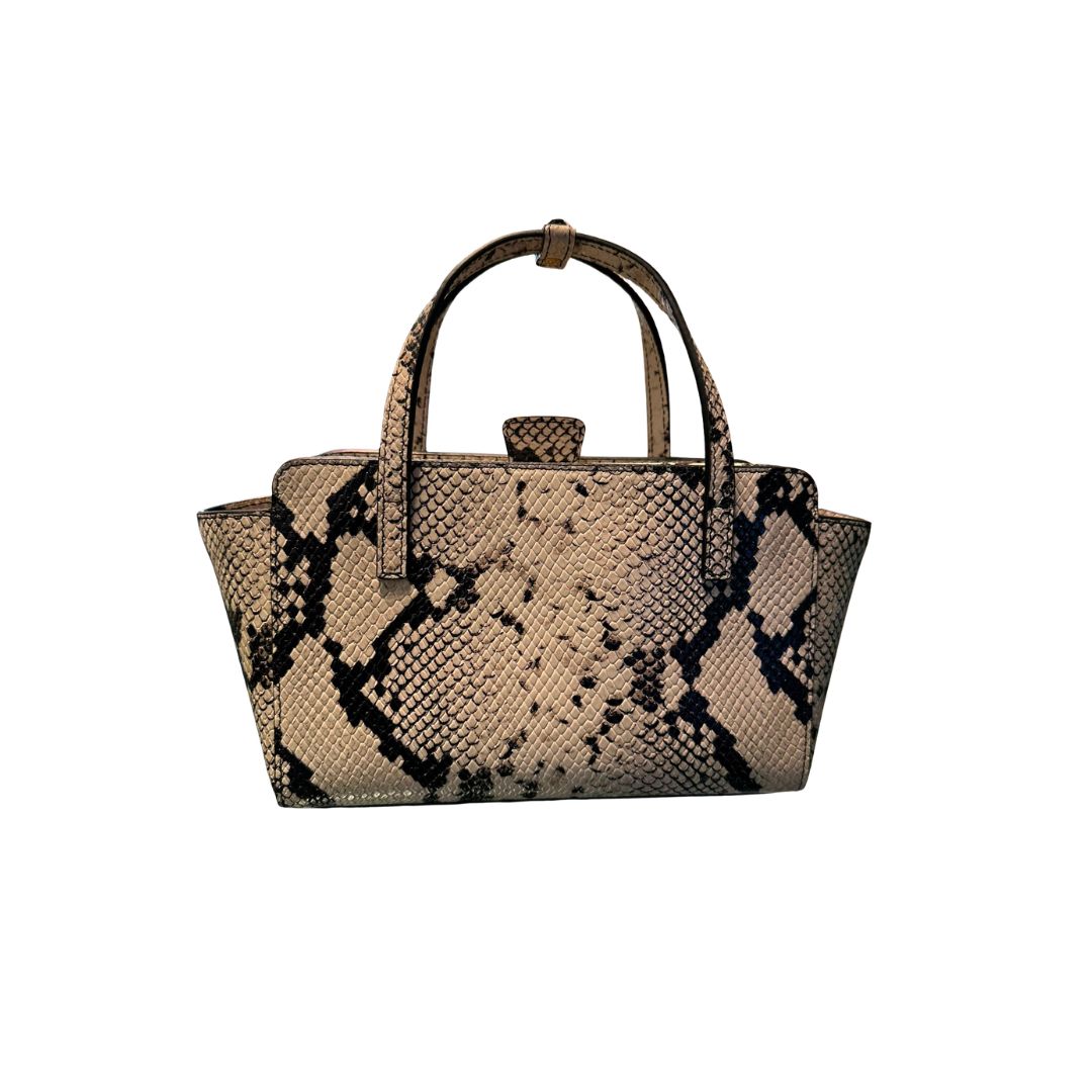 Borsa Flap S stampa pitone FLAP S PITONE IVORY HIDESINS 