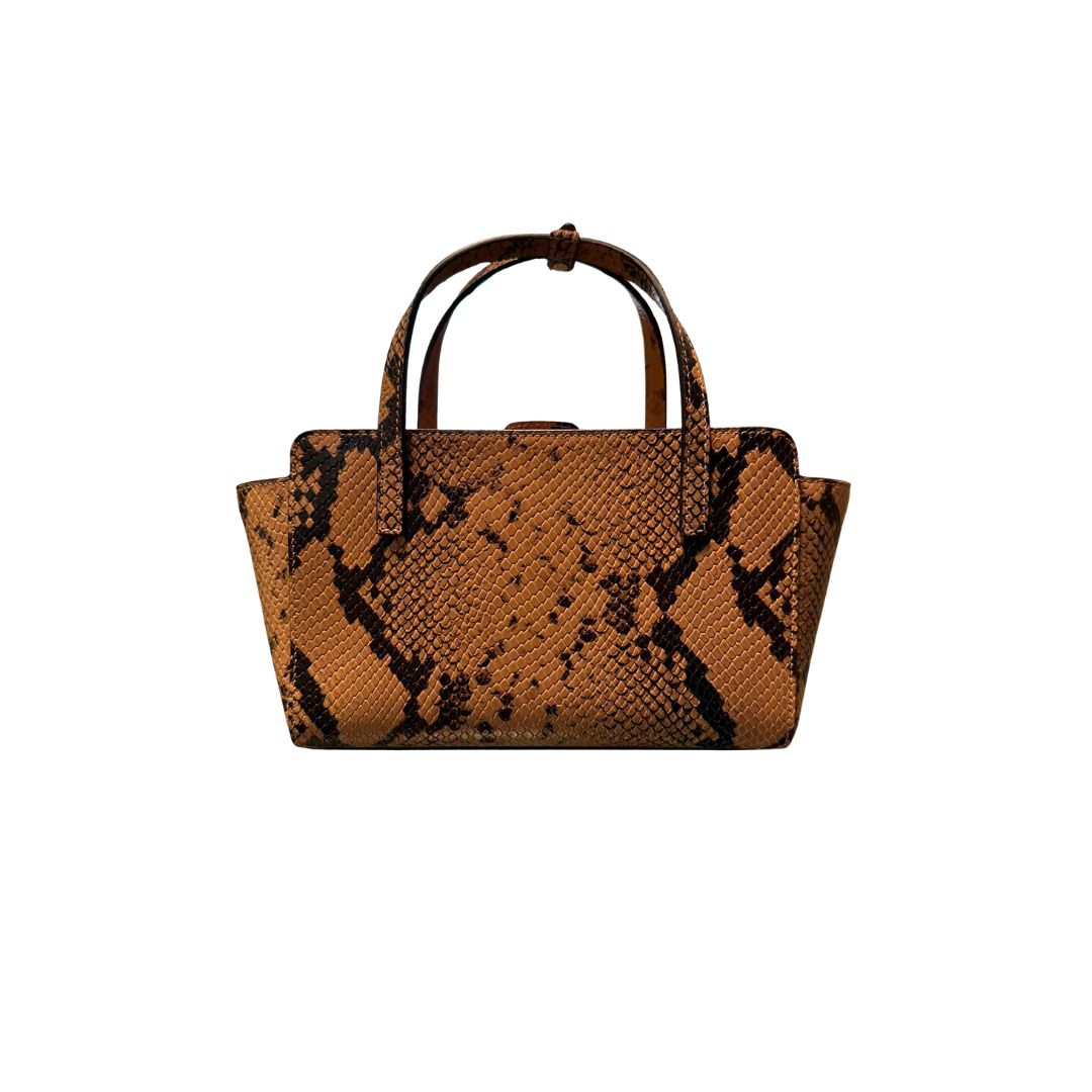 Borsa Flap S stampa pitone FLAP S PITONE NUT HIDESINS 