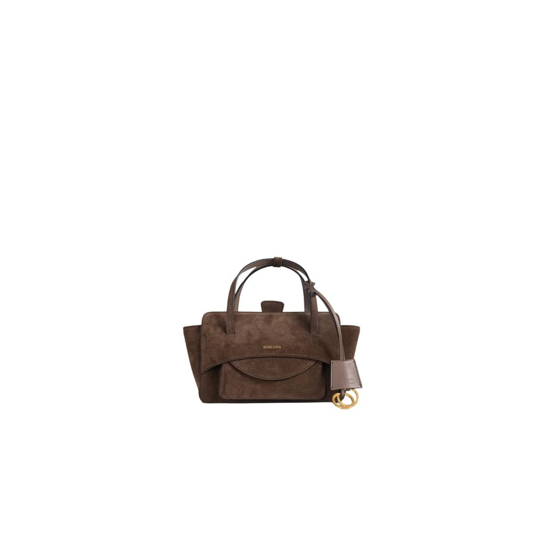 Flap S suede testa di moro FLAP S SUEDE CHOCOLAT HIDESINS 