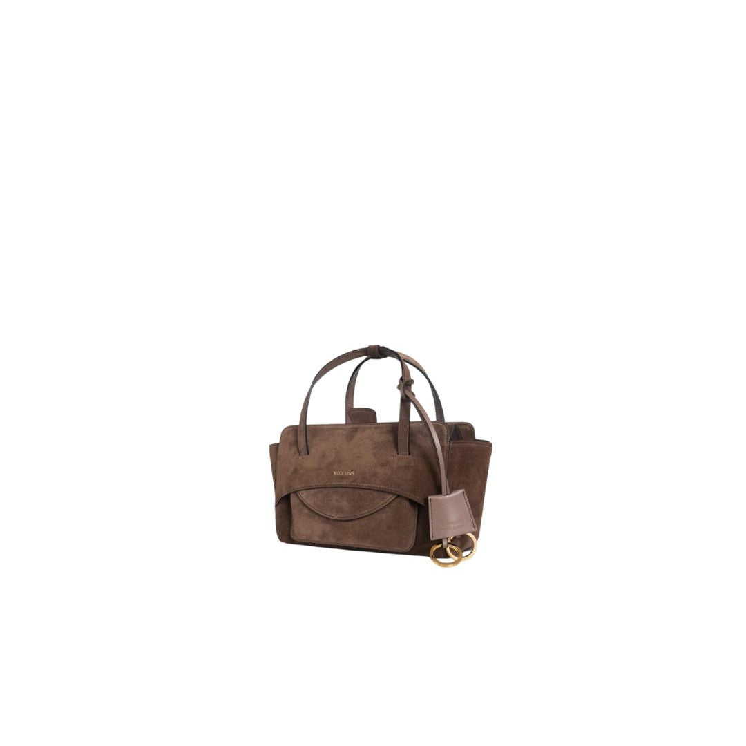 Flap S suede testa di moro FLAP S SUEDE CHOCOLAT HIDESINS 