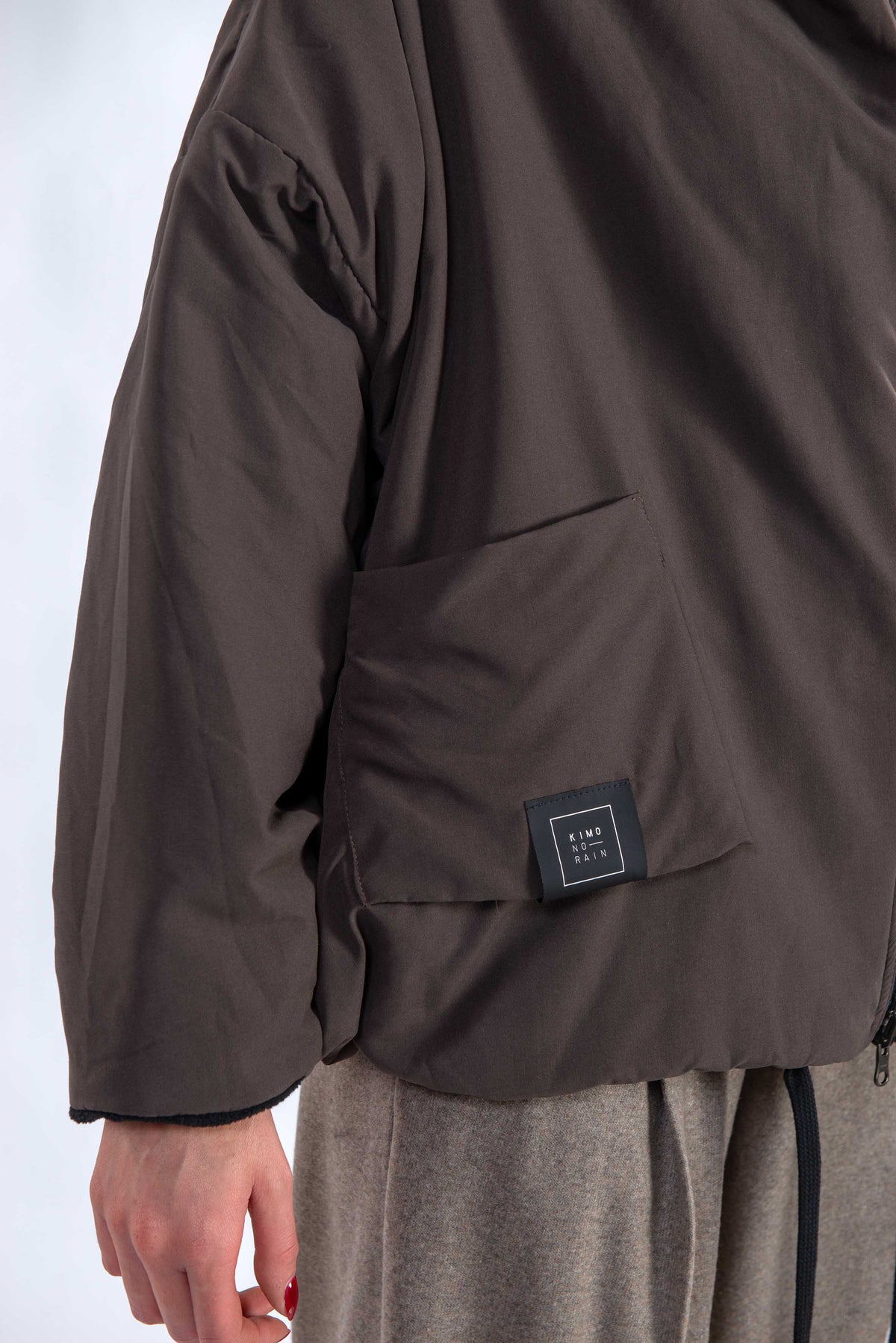 Bomber plus marrone S457 BOMBER PLUS COFFEE KImonorain 