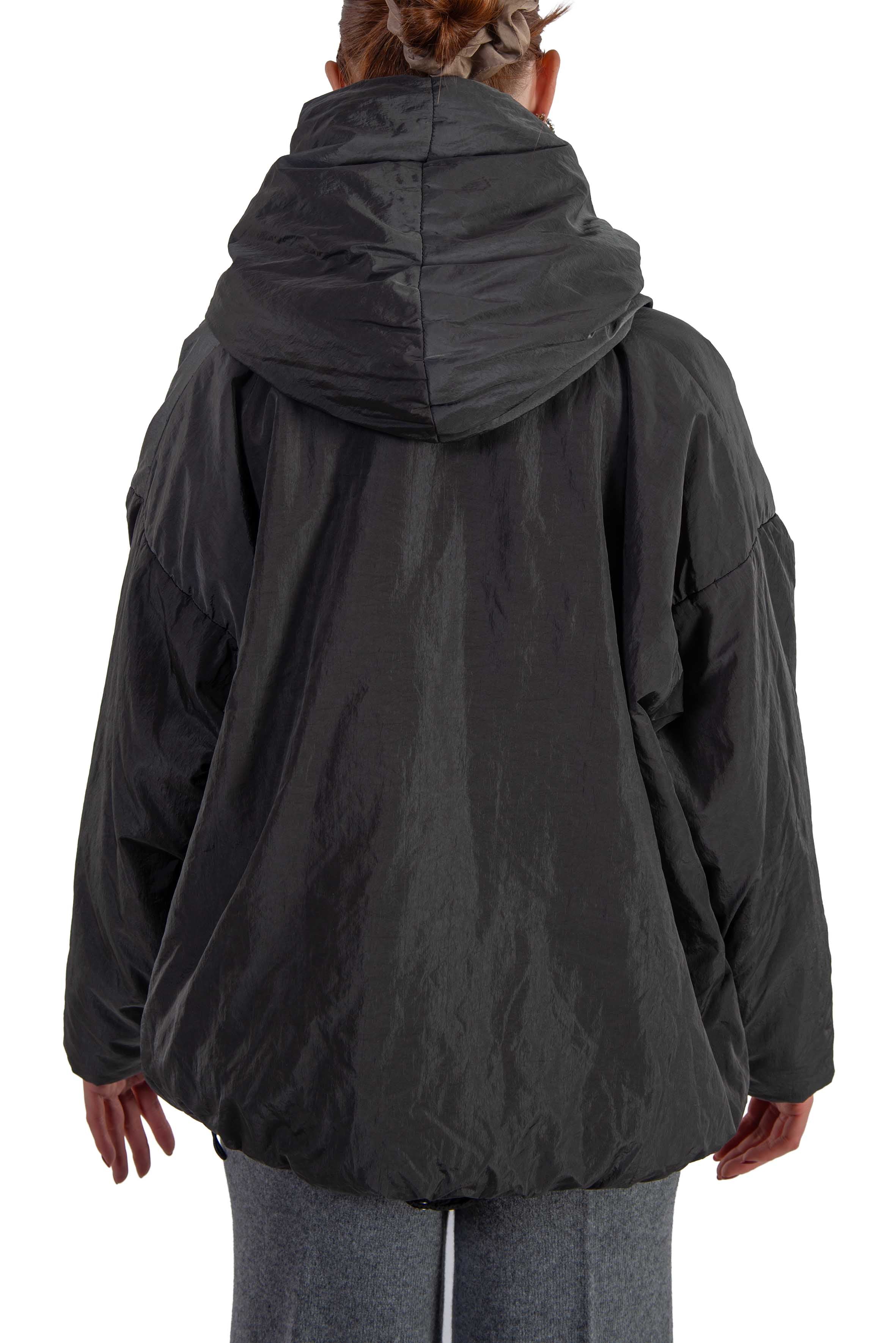 Bomber Hoodie  reversibile antracite S558 HOODIE BOMBER ANTRACITE KImonorain 