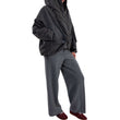Bomber Hoodie  reversibile antracite