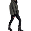 Bomber Hoodie reversibile verde