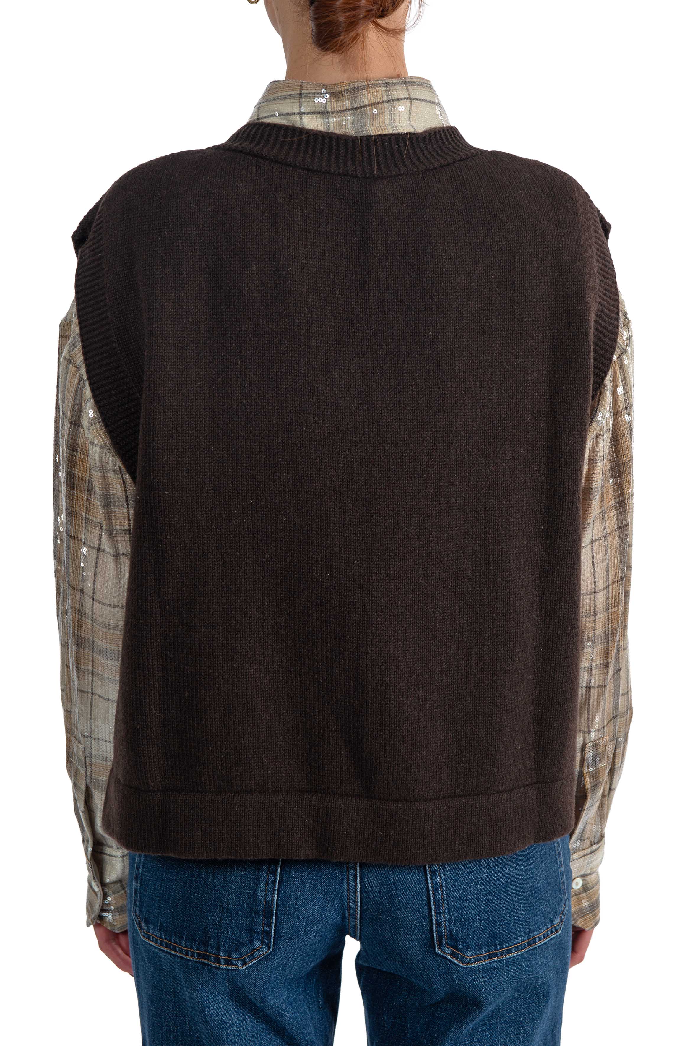 Gilet Abilene testa di moro ABILENE FONDENTE LIVIANA CONTI 