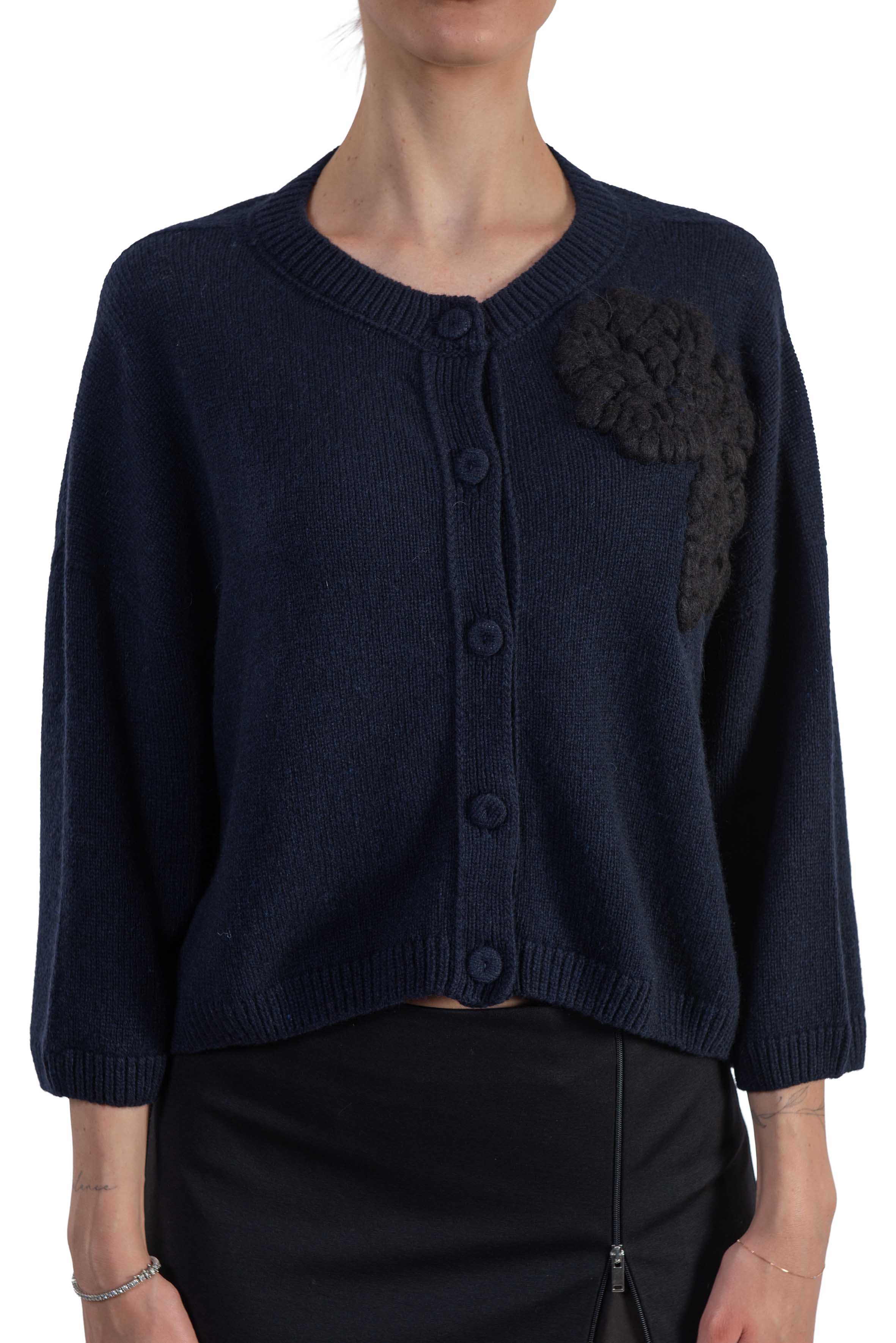 Cardigan Chelsie blu. CHELSIE L6WC72 NOTTE LIVIANA CONTI 