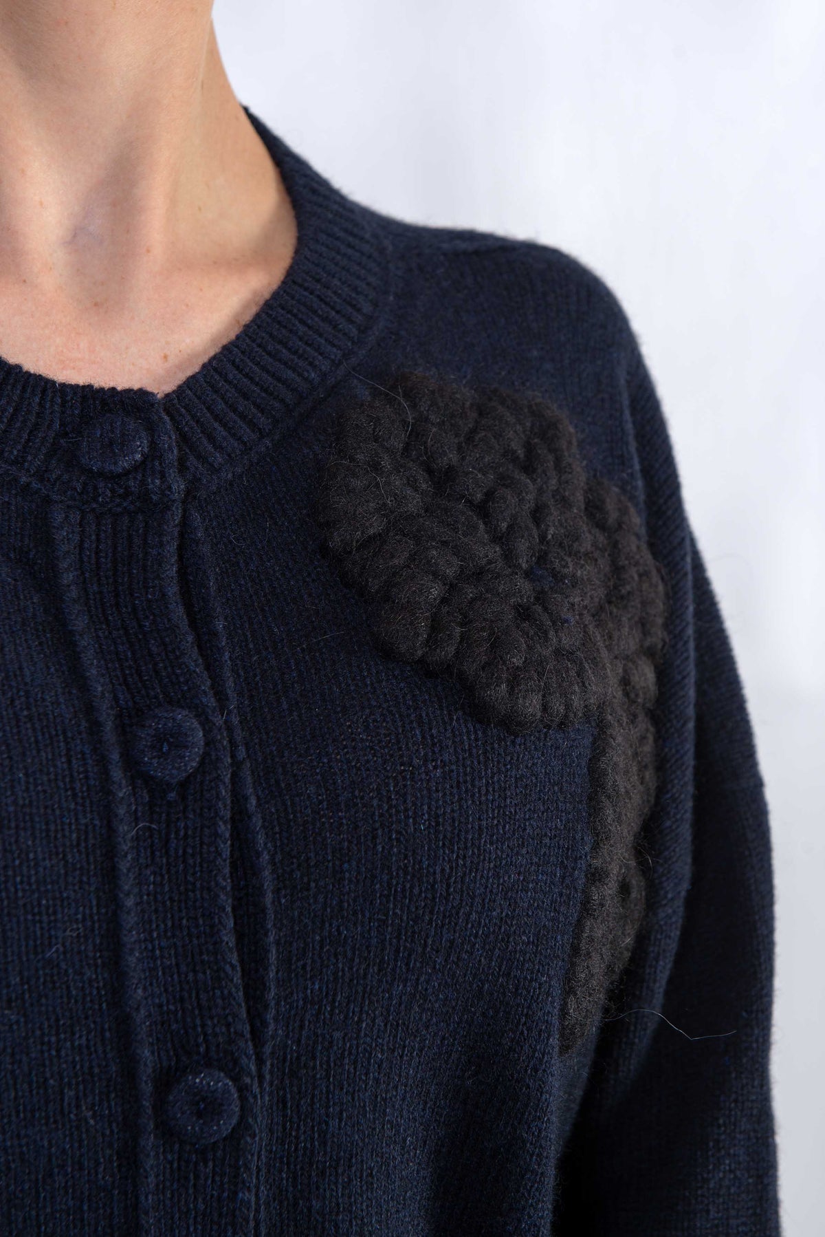 Cardigan Chelsie blu. CHELSIE L6WC72 NOTTE LIVIANA CONTI 