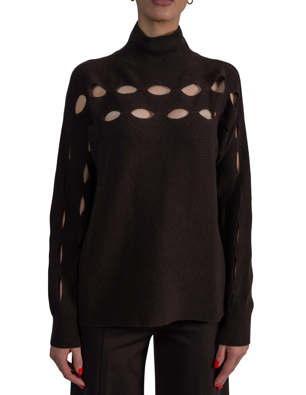 Maglia Dorothy fondente<BR/><BR/> DOROTHY F6WC32 FONDENTE LIVIANA CONTI 