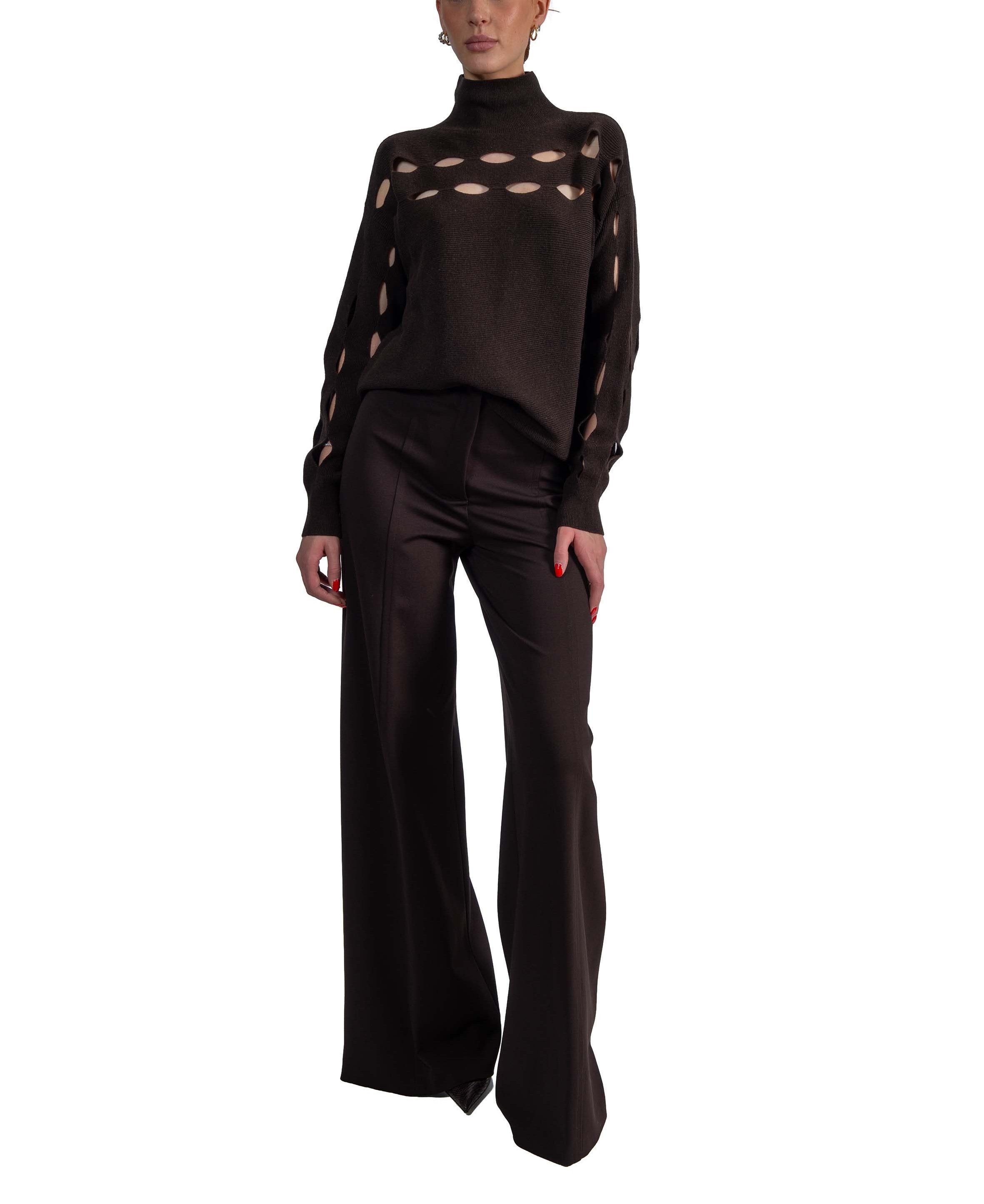 Maglia Dorothy fondente<BR/><BR/> DOROTHY F6WC32 FONDENTE LIVIANA CONTI 