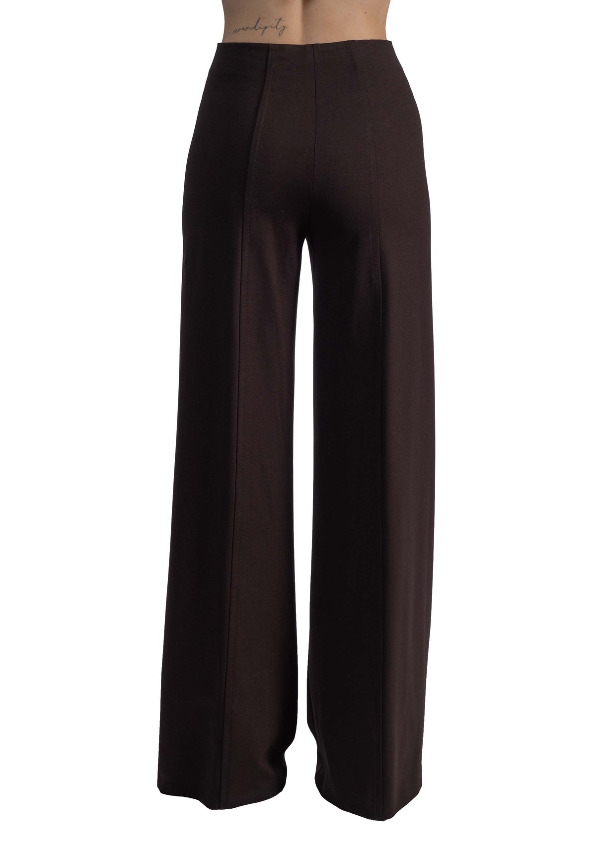 Pantalone a palazzo marrone Eric ERIC CNTI88 ESPRESSO LIVIANA CONTI 
