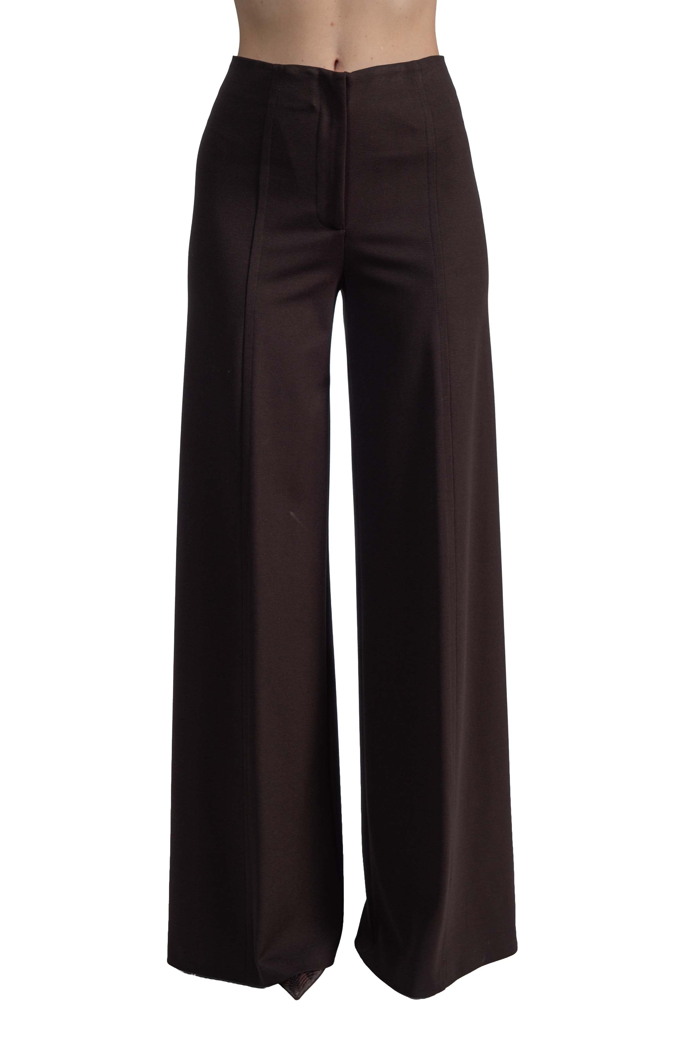 Pantalone a palazzo marrone Eric ERIC CNTI88 ESPRESSO LIVIANA CONTI 