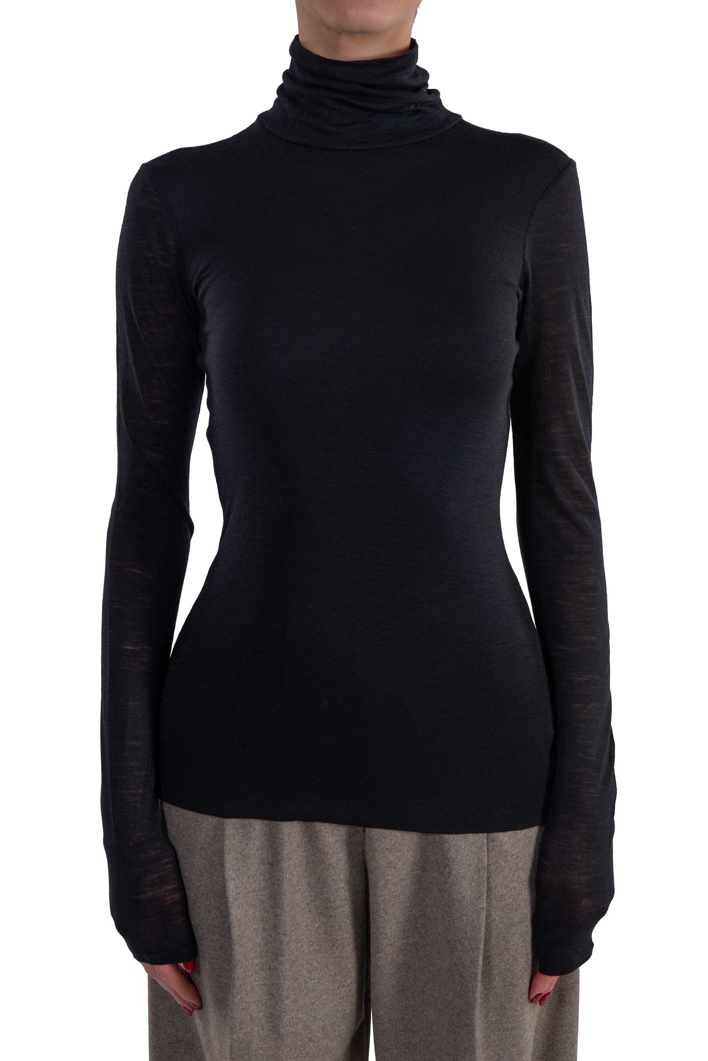 T-shirt Ginevra nera. GINEVRA F6WH17 NERO LIVIANA CONTI 