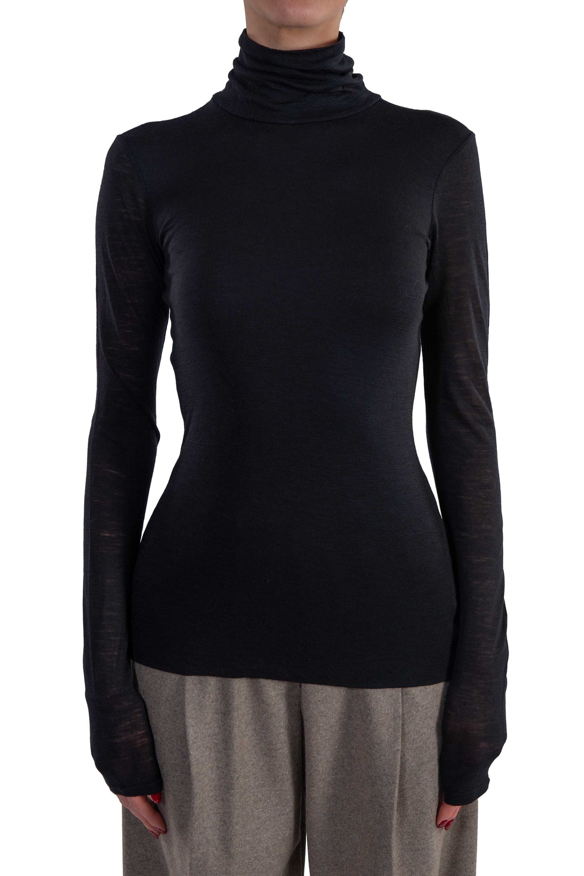 T-shirt Ginevra nera. GINEVRA F6WH17 NERO LIVIANA CONTI 