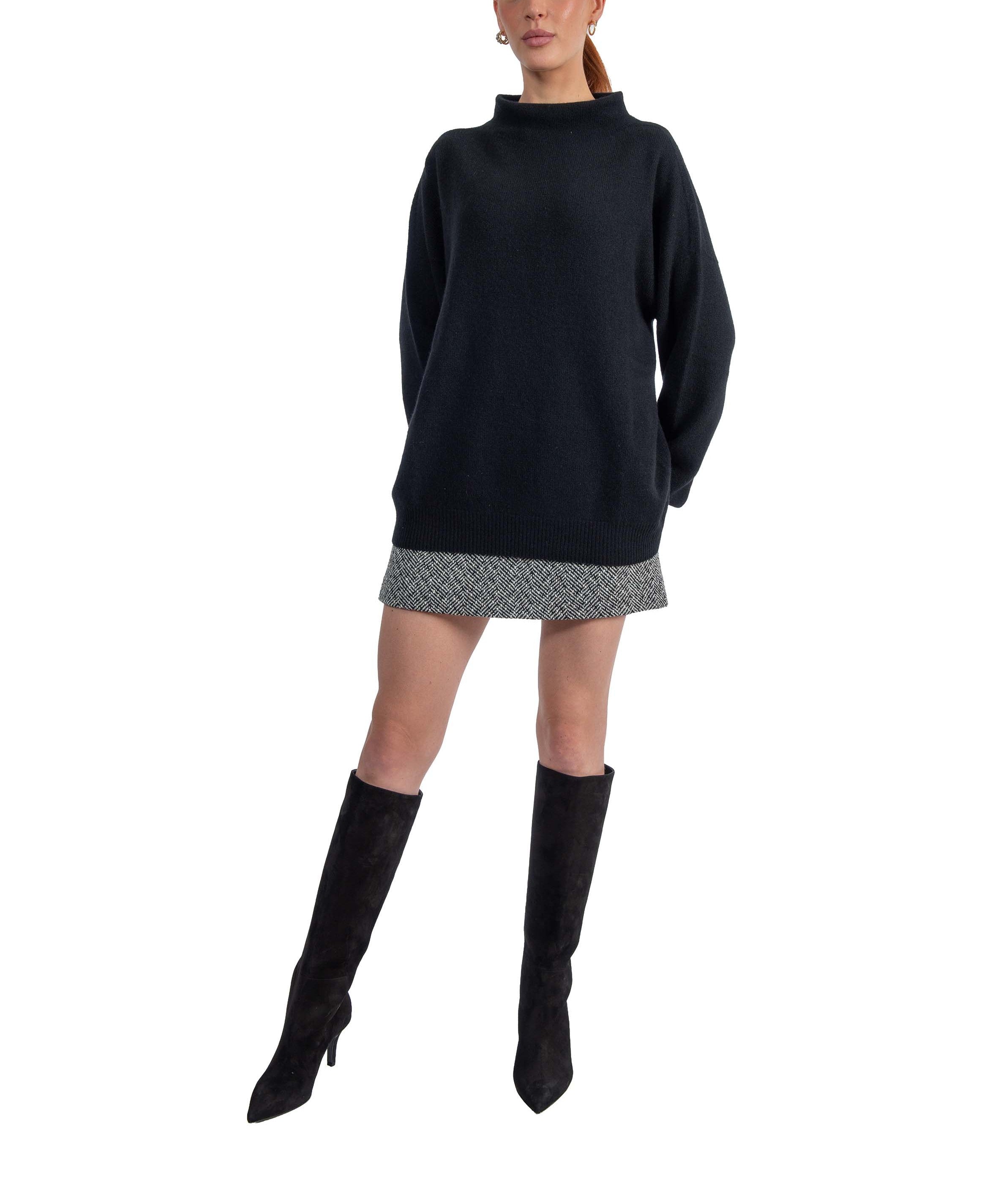 Maglia Nancy nera. NANCY F6WC54 NERO LIVIANA CONTI 