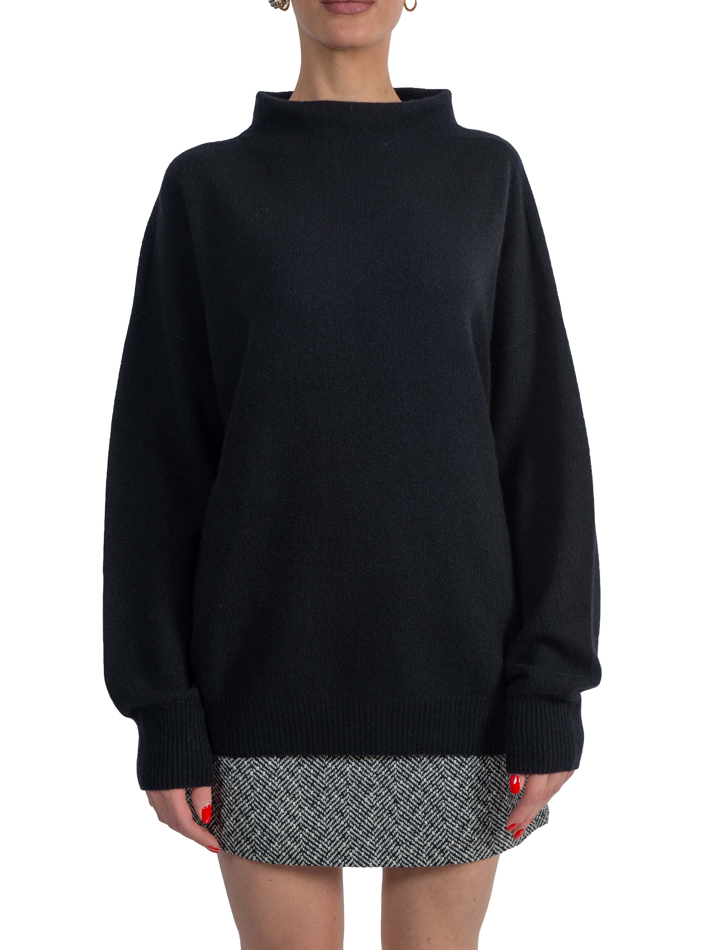 Maglia Nancy nera. NANCY F6WC54 NERO LIVIANA CONTI 