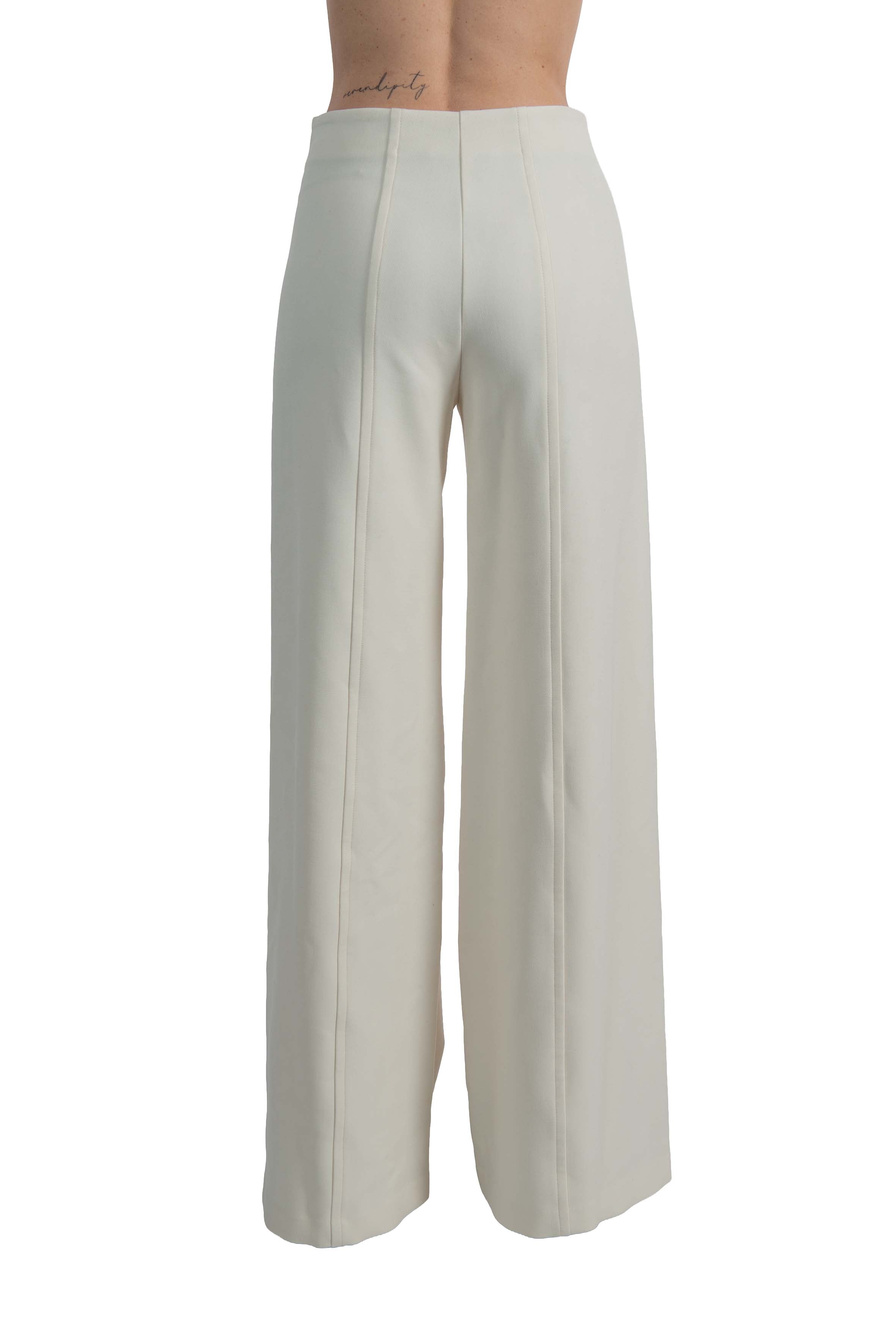 Pantalone palazzo PANTYALONE L6WM28 NATURAL LIVIANA CONTI 