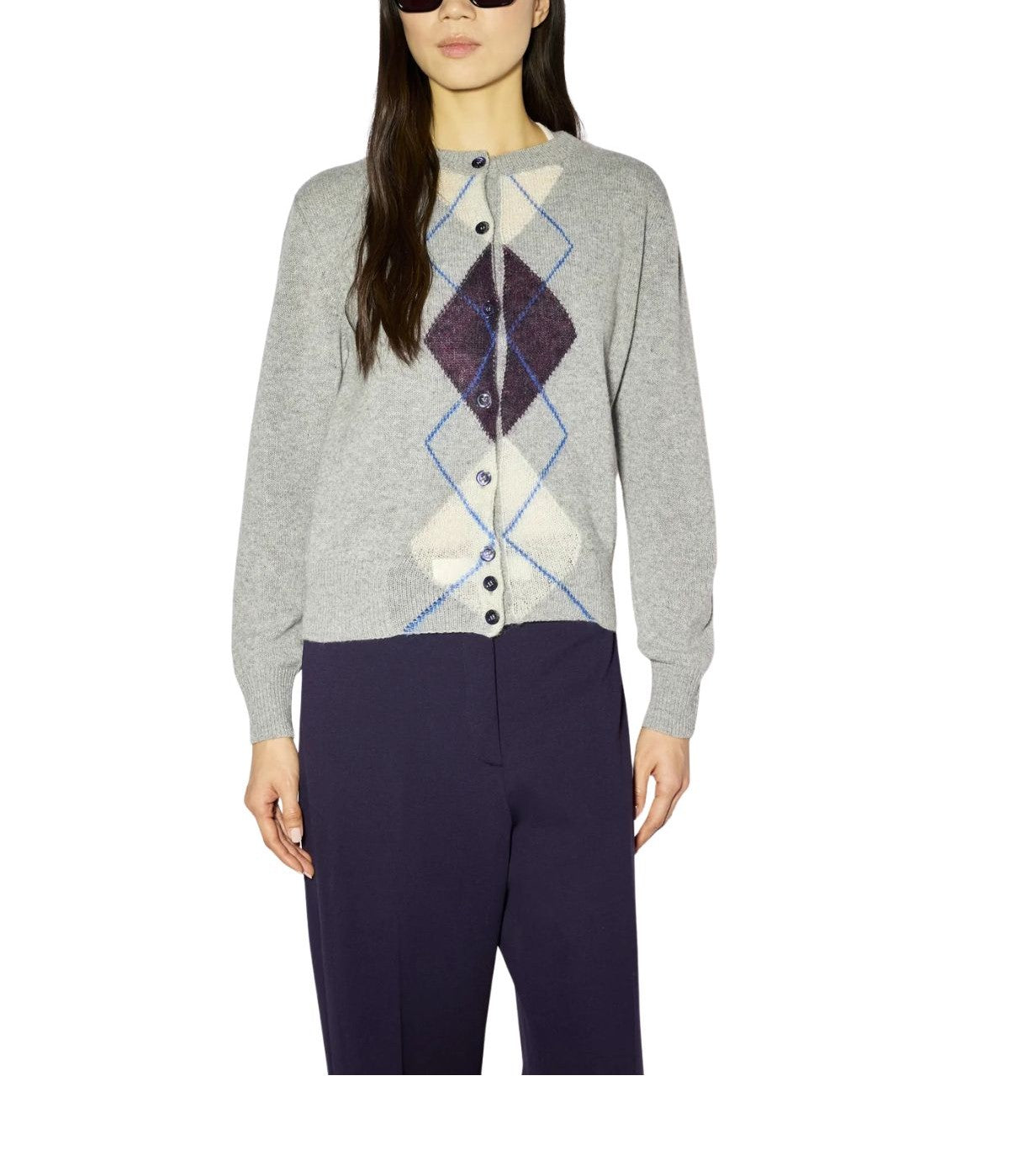 Cardigan Saba grigio SABA F6WC46 GRIGIO LIVIANA CONTI 