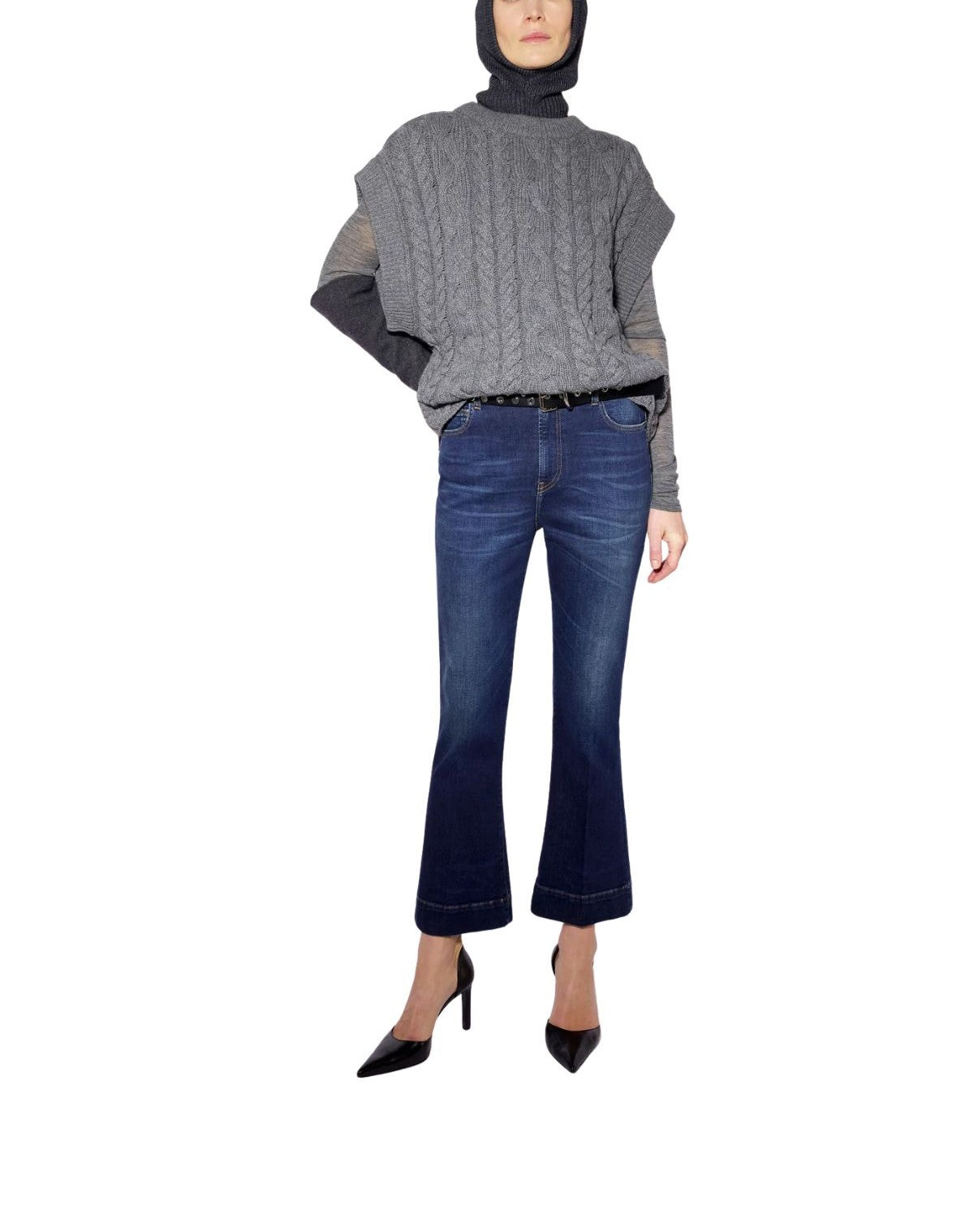 Gilet Vanna grigio melange VANNA F6WC06 GRIGIO LIVIANA CONTI 