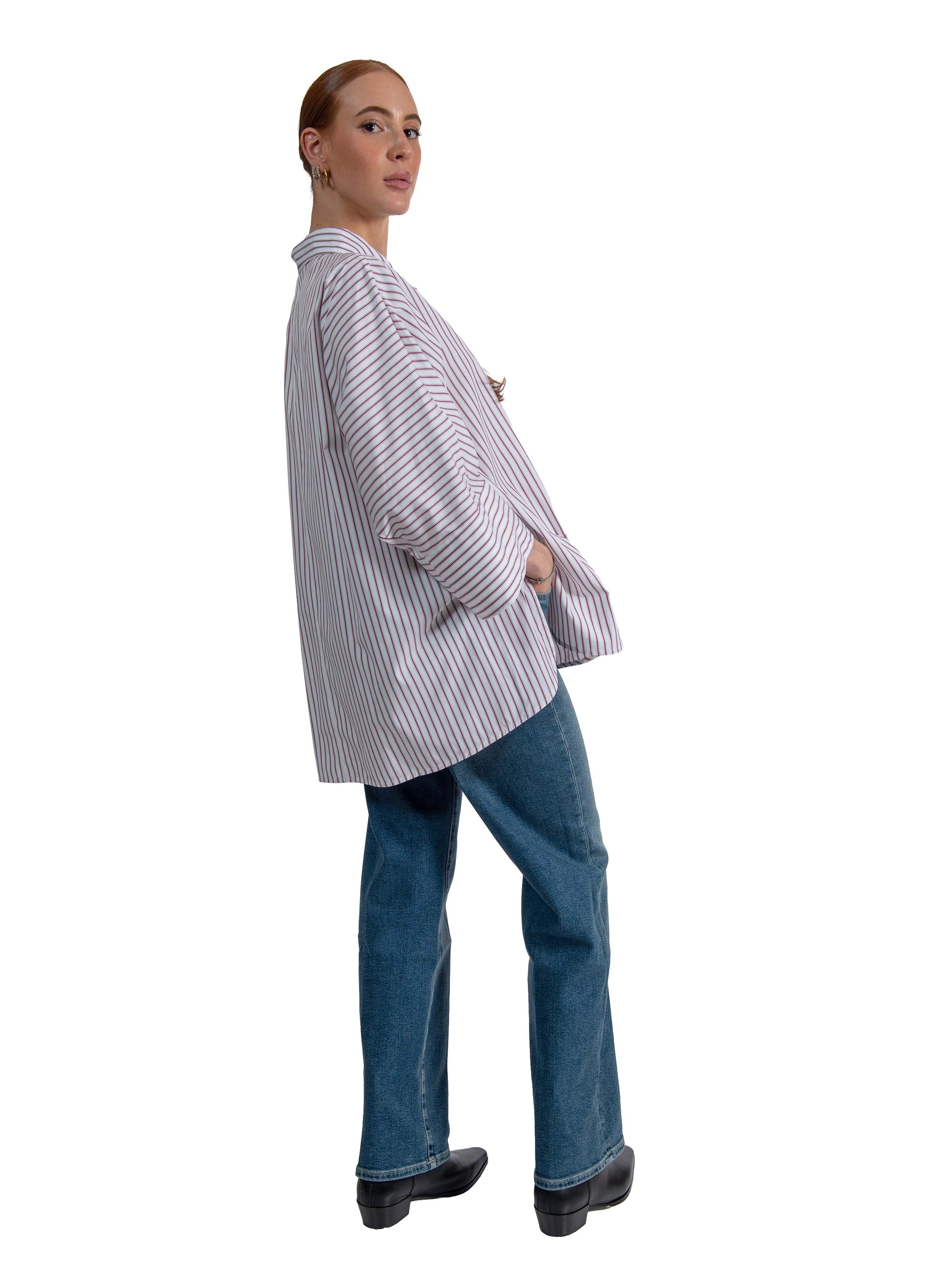 Camicia a righe AVENUE 003 BORDO MAX MARA 