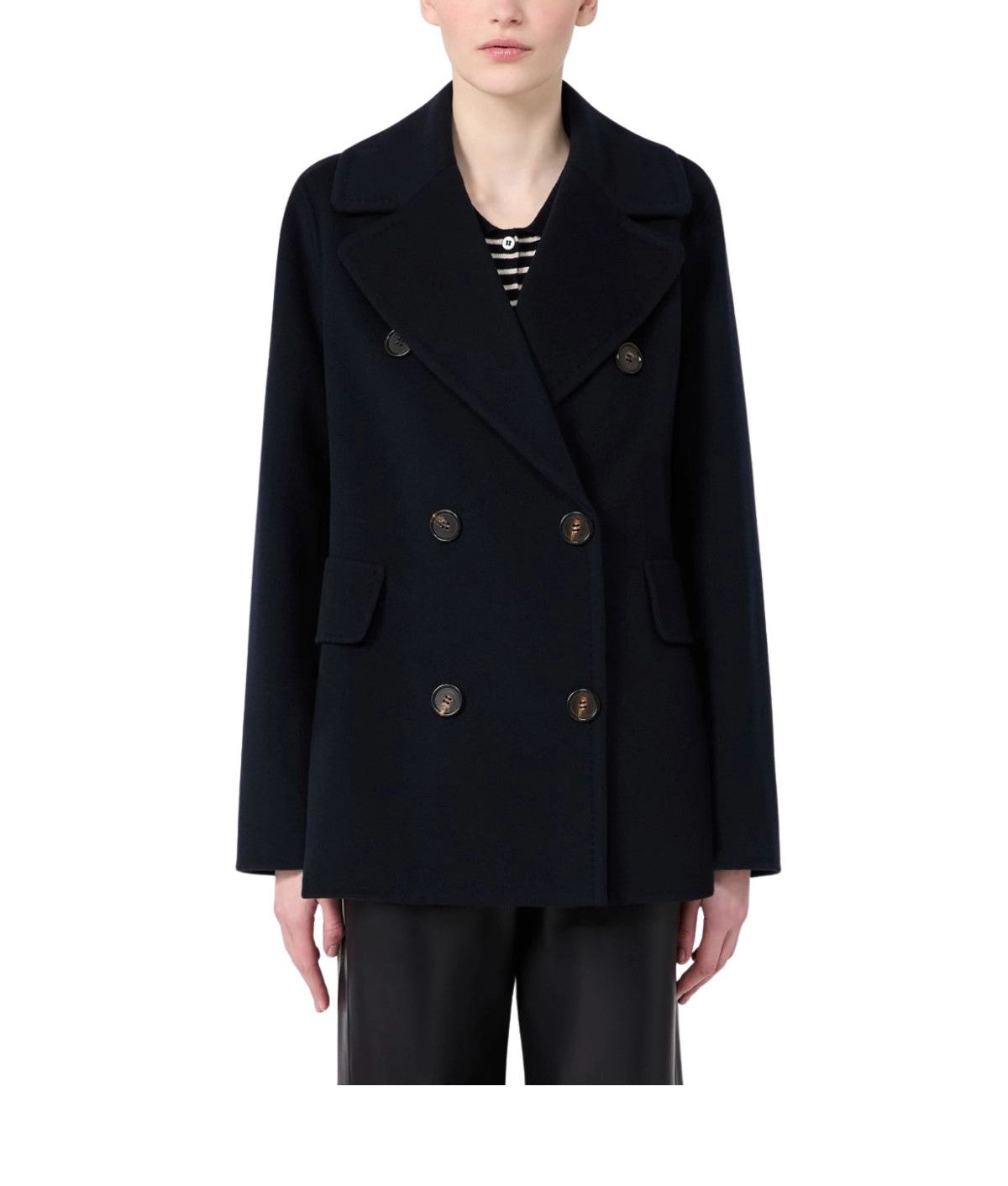 Caban in lana blu-Camilla CAMILLA BLU MAX MARA 