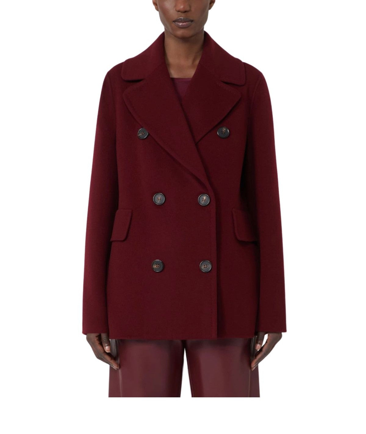 Caban in lana bordeaux-Camilla CAMILLA BORDO MAX MARA 